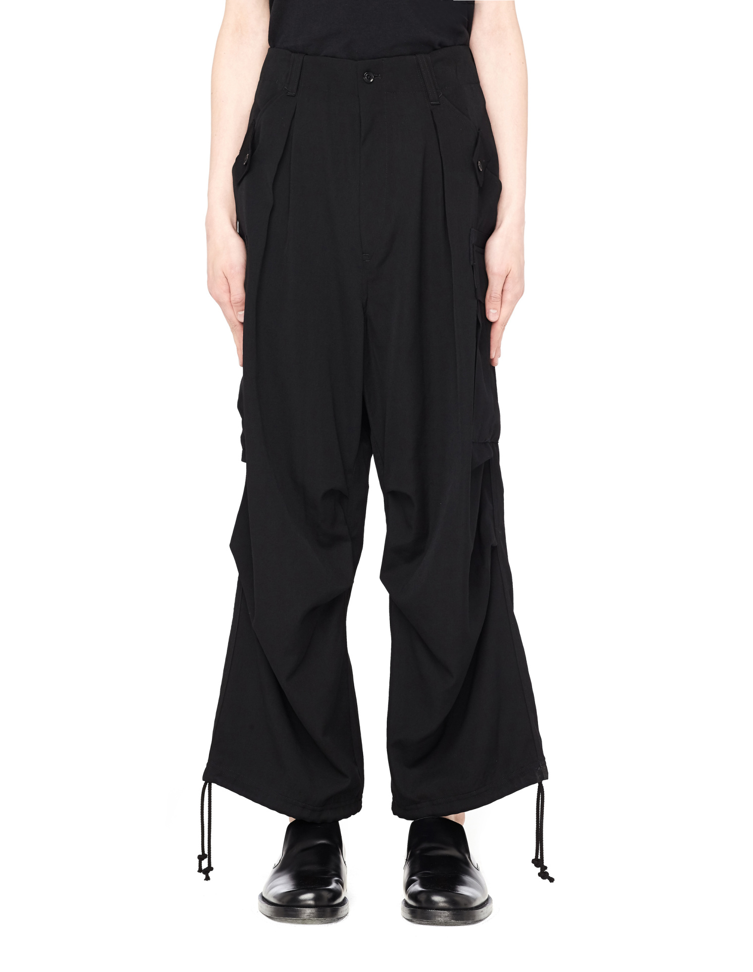 Yohji Yamamoto Wide Leg Cargo Pants