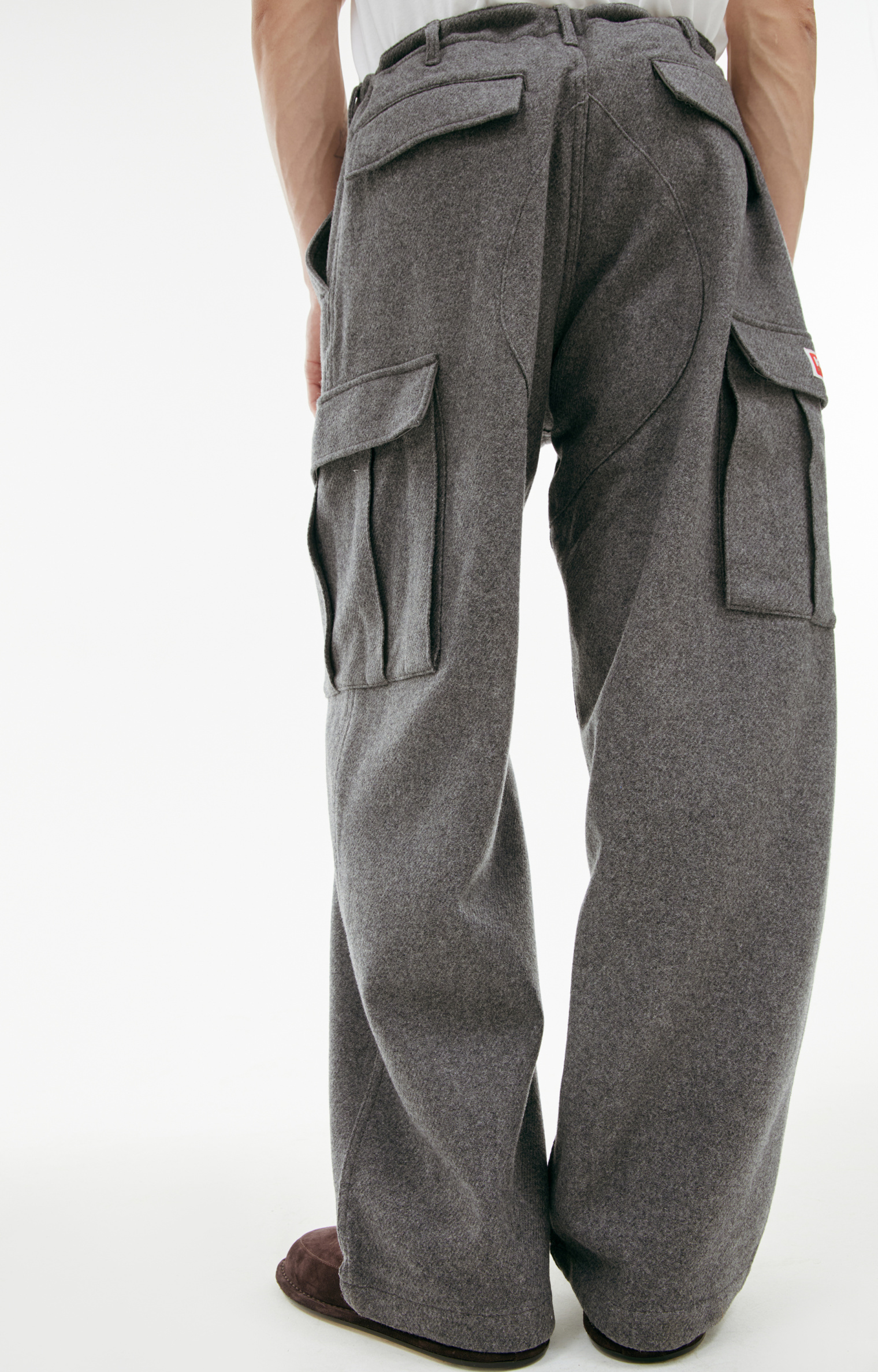 KENZO Wool cargo trousers