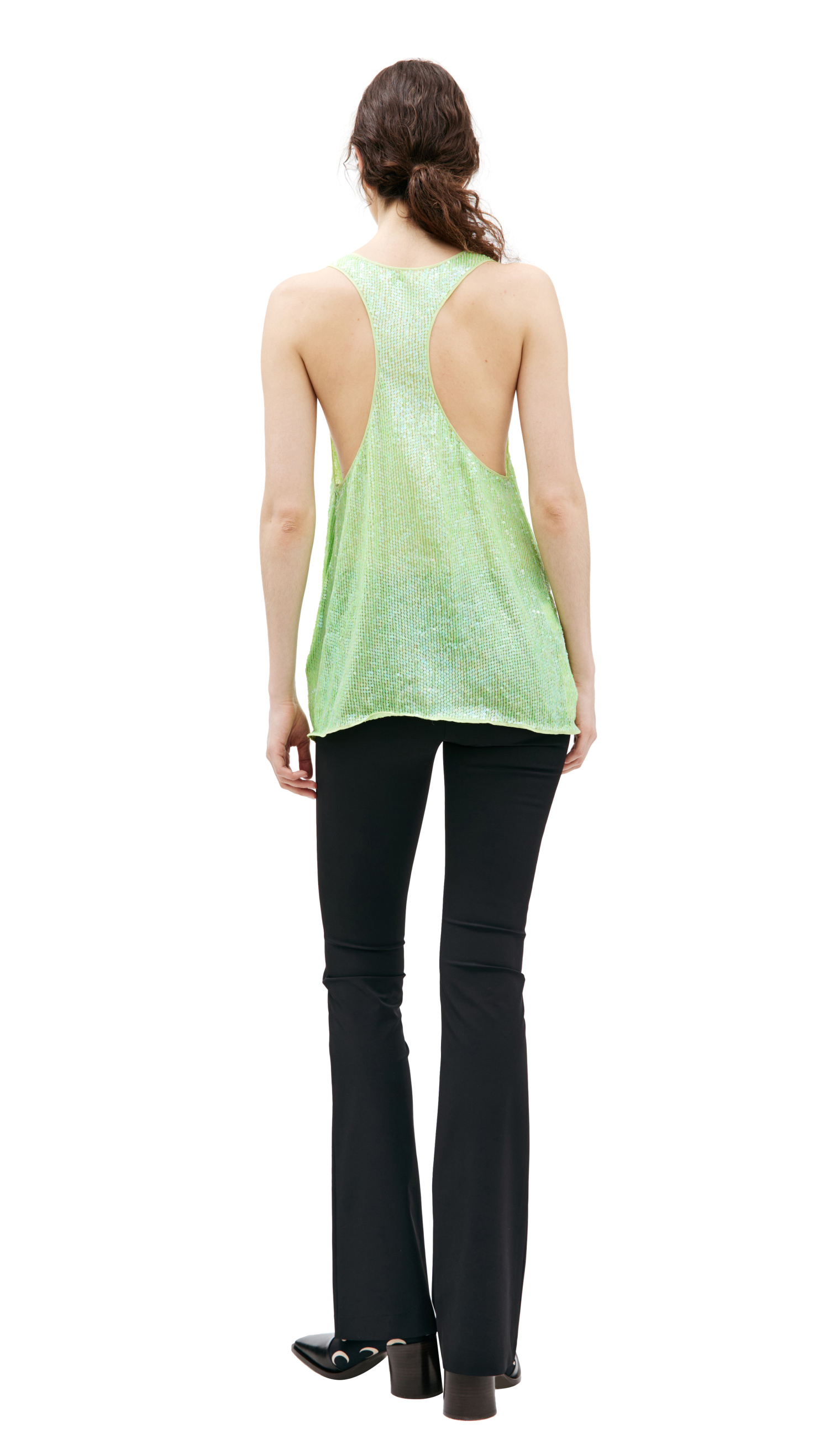 Ashish Green Sequin Embroidered Top