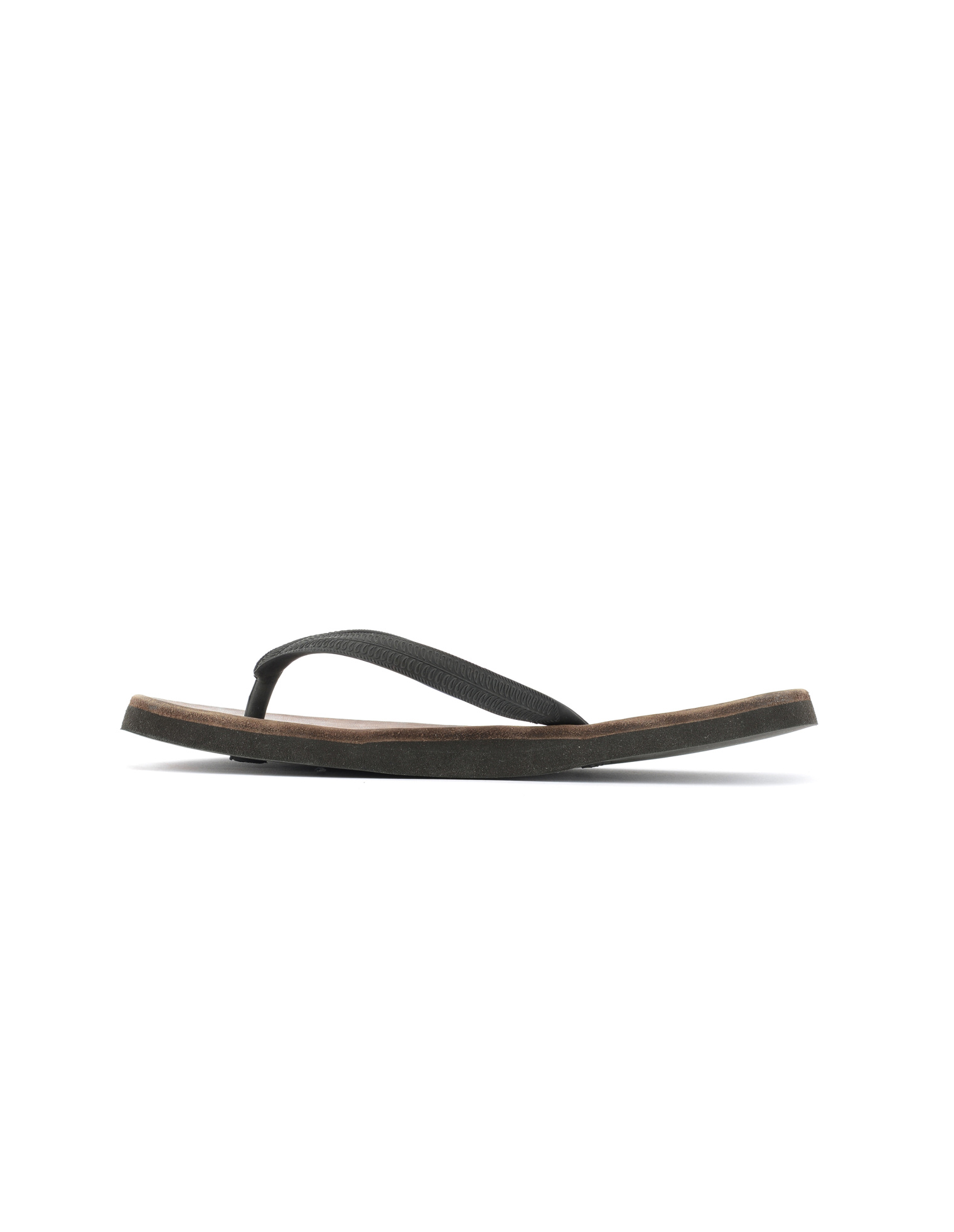 Guidi Leather and rubber flip-flops