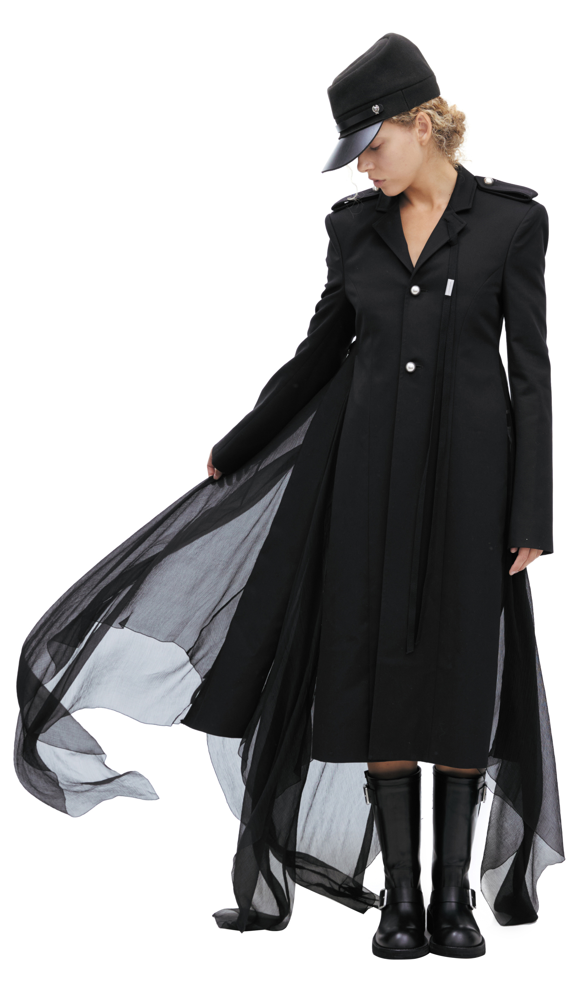 Ann Demeulemeester Asymmetrical coat
