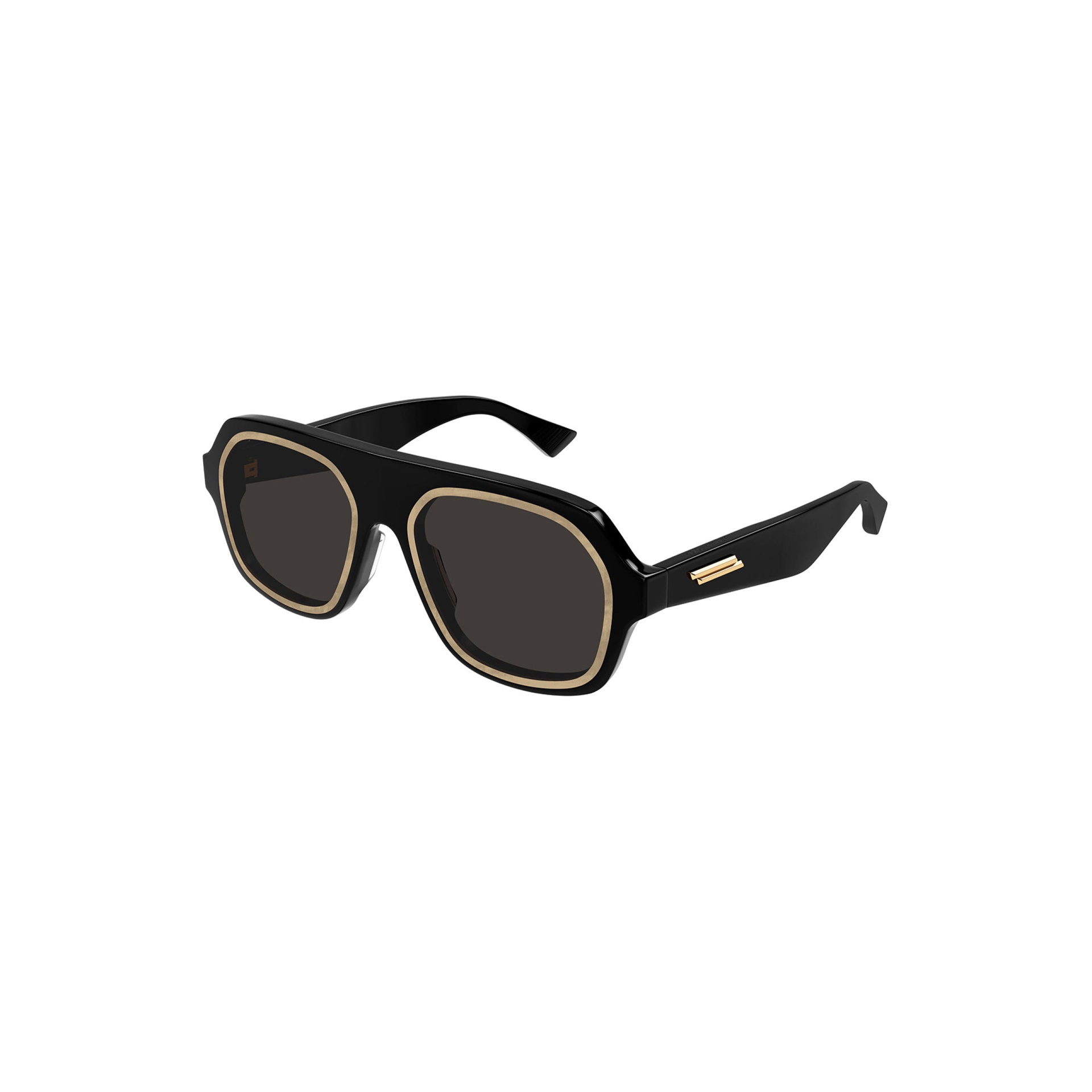 Bottega Veneta Men\'s Recycled Acetate Aviator Sunglasses