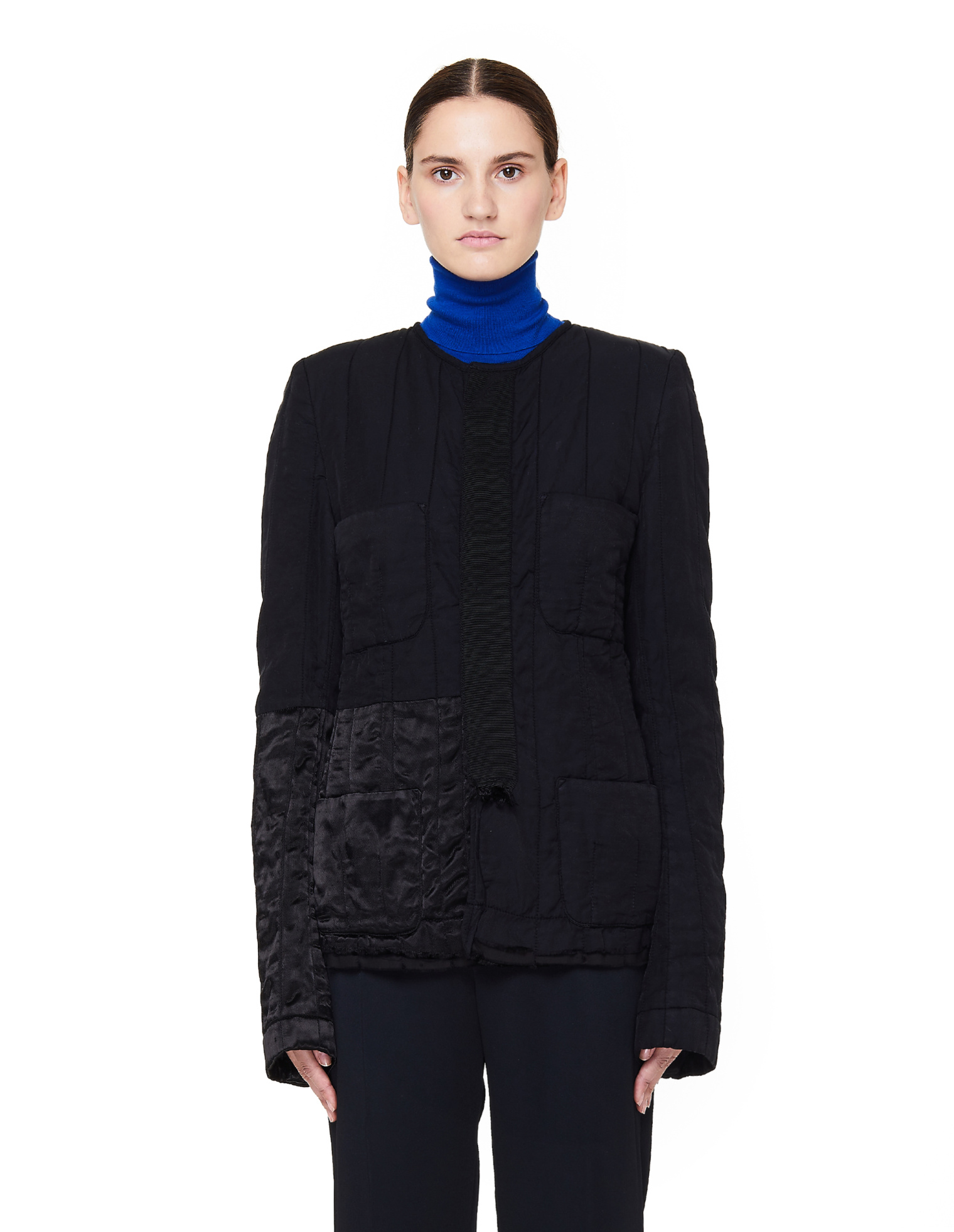Haider Ackermann Satin-trimmed Quilted Jacket