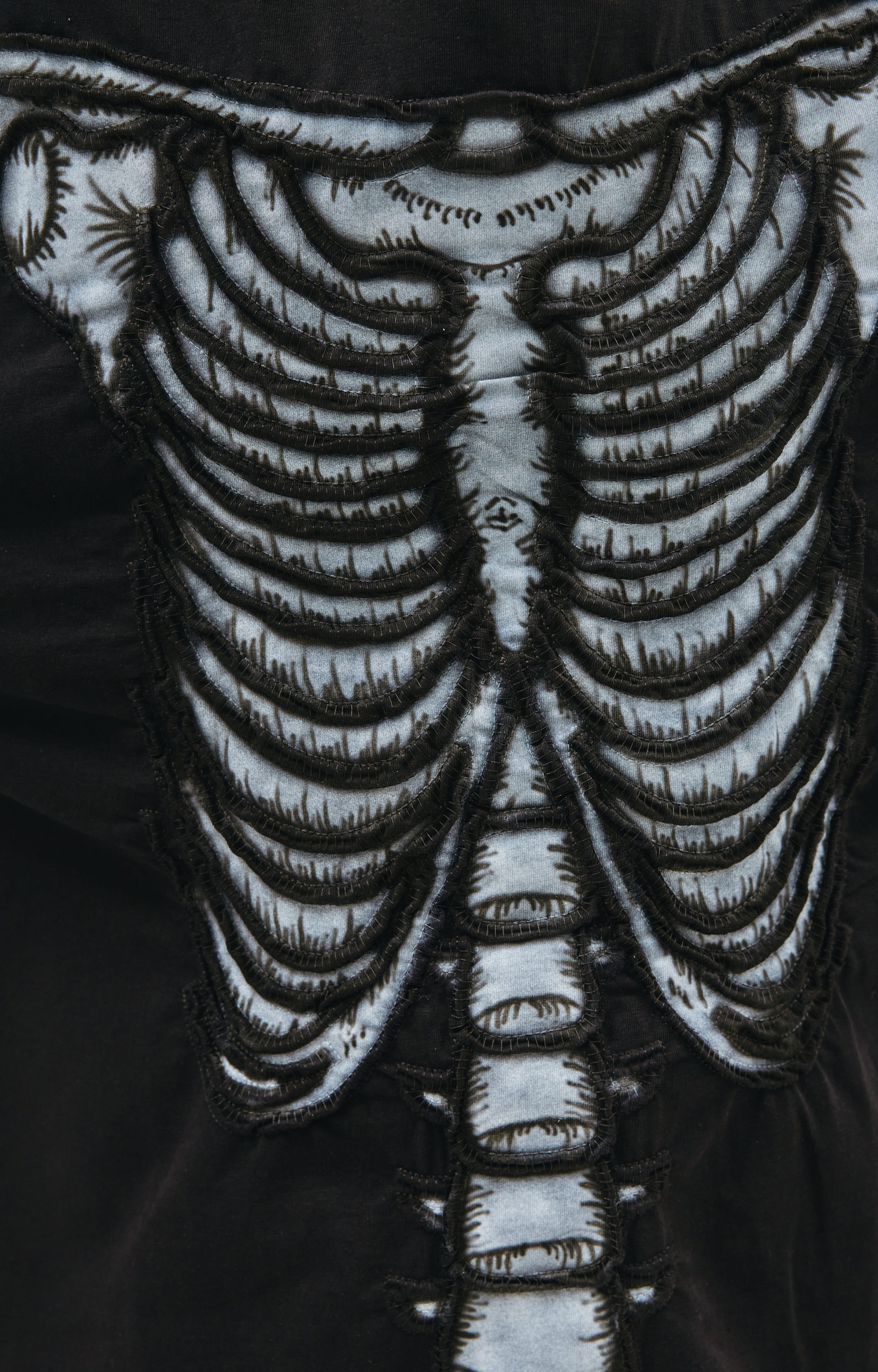Doublet Skull shirring embroidery longsleeve