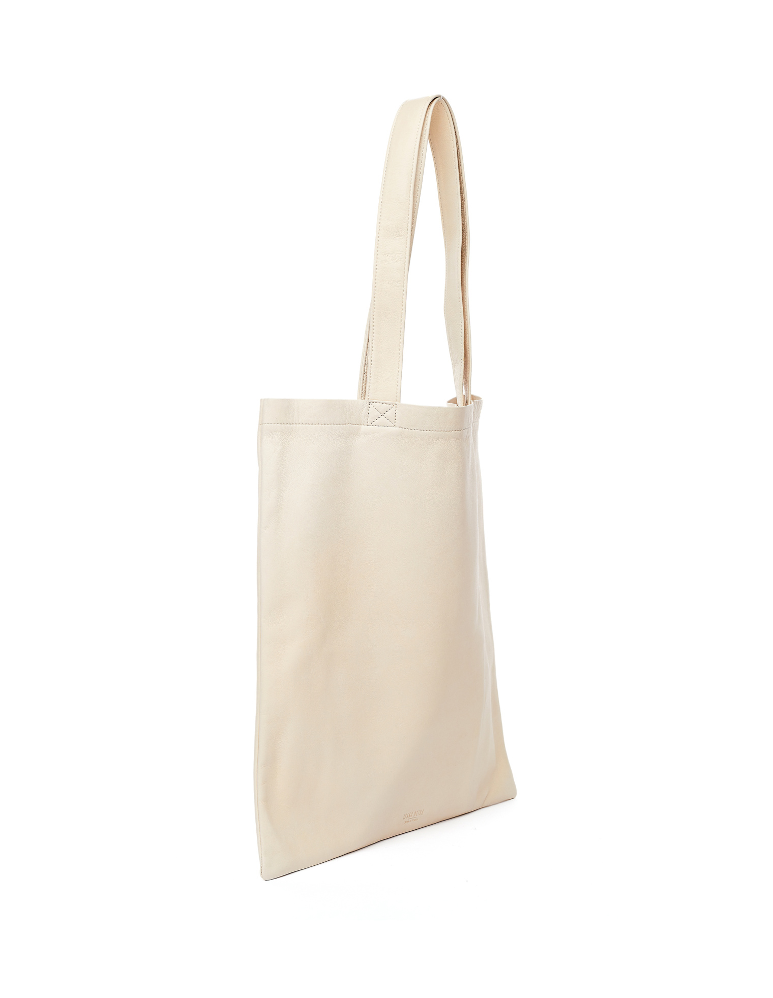 Isaac Reina Ultra Soft Beige Leather Tote Bag