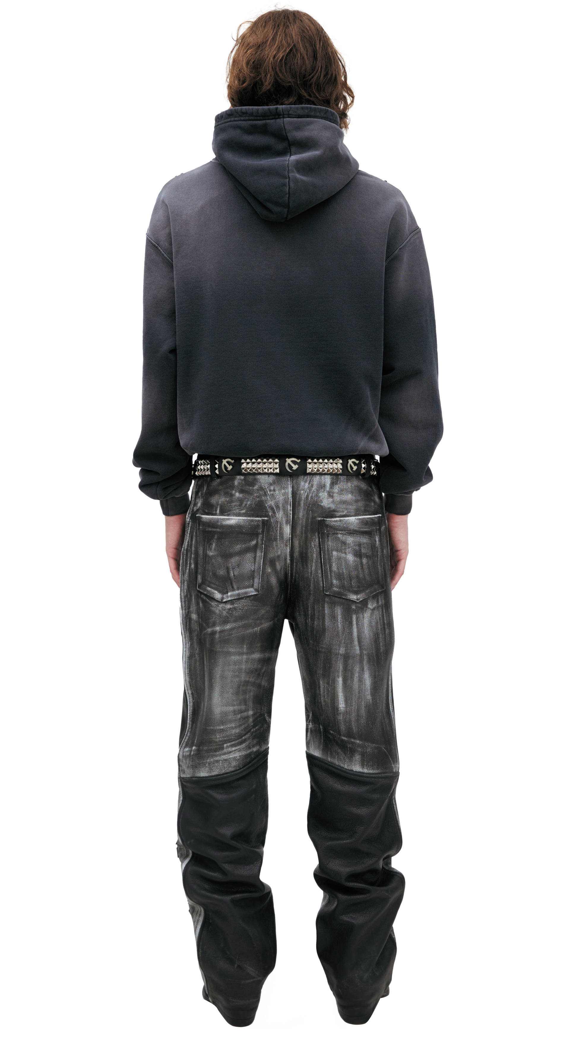 Satoshi Nakamoto LEATHER MOTO trousers