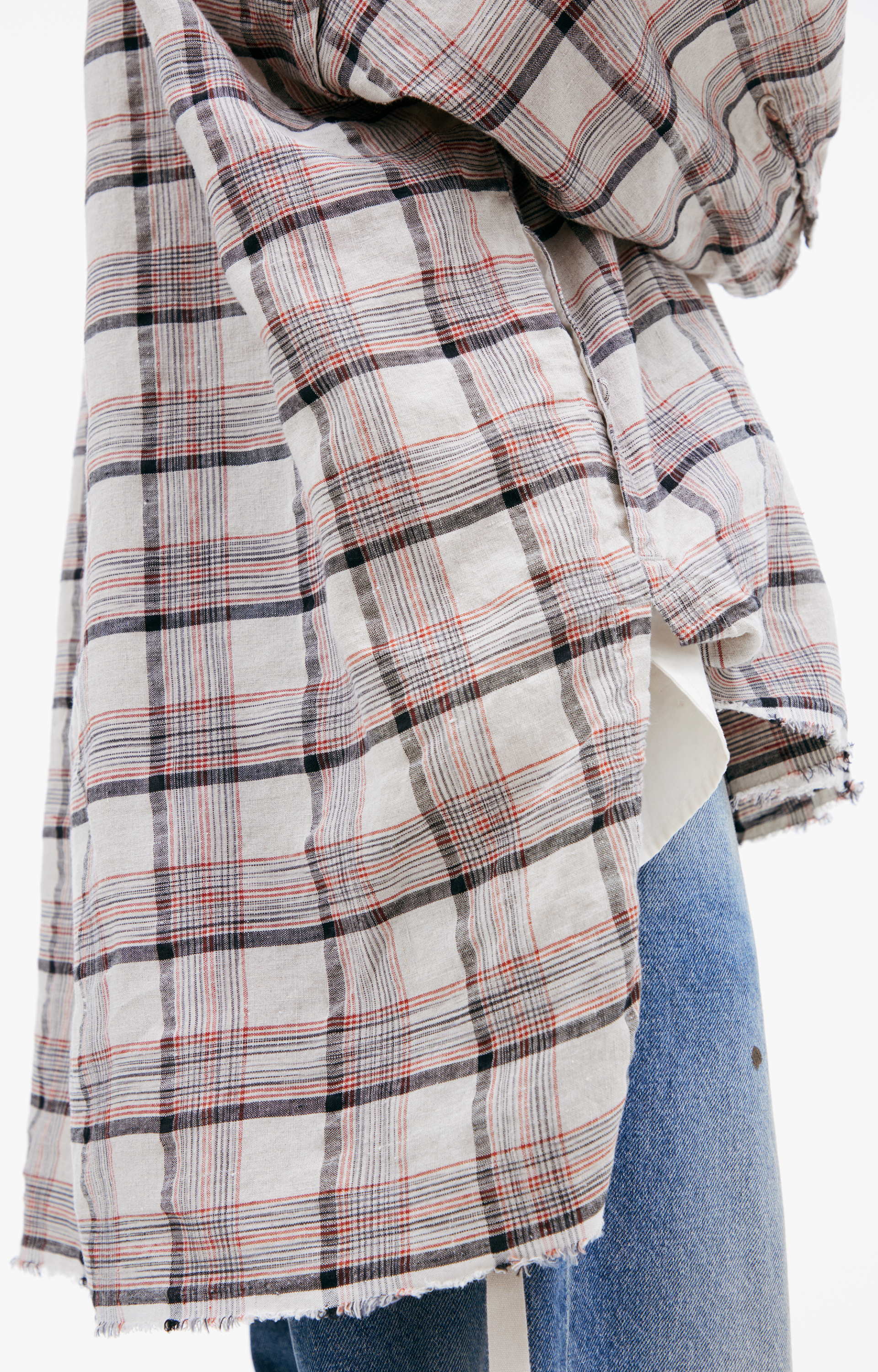 Undercover Checkered shirt with hood