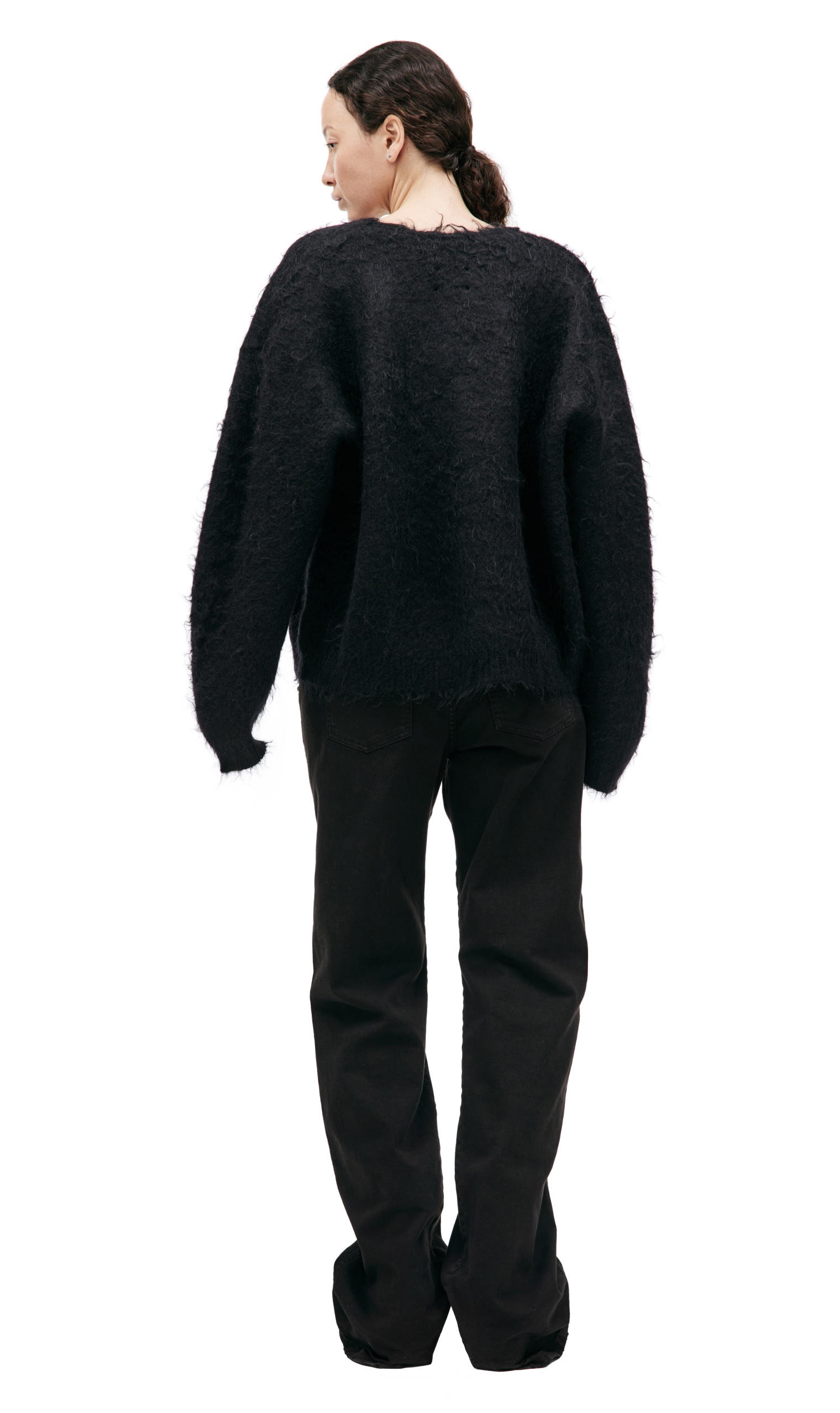 Saint Michael Black mohair cardigan