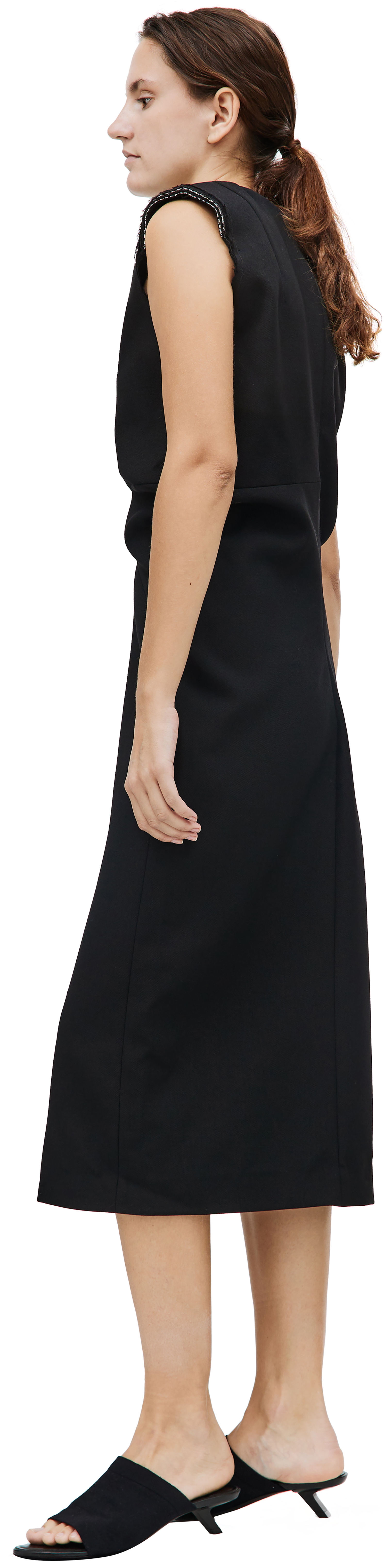 QUIRA Black sheath dress