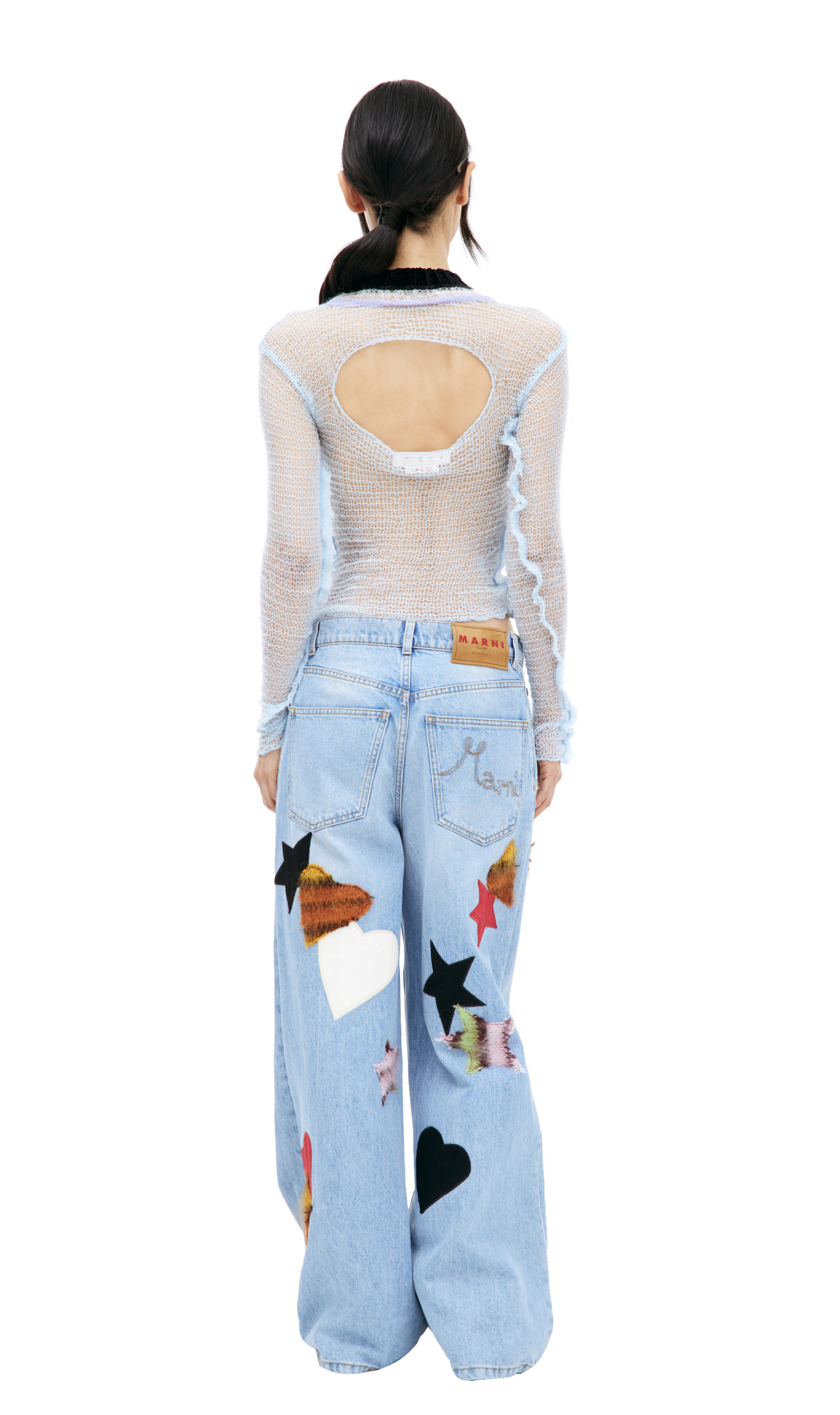 Marni Straight jeans with patches