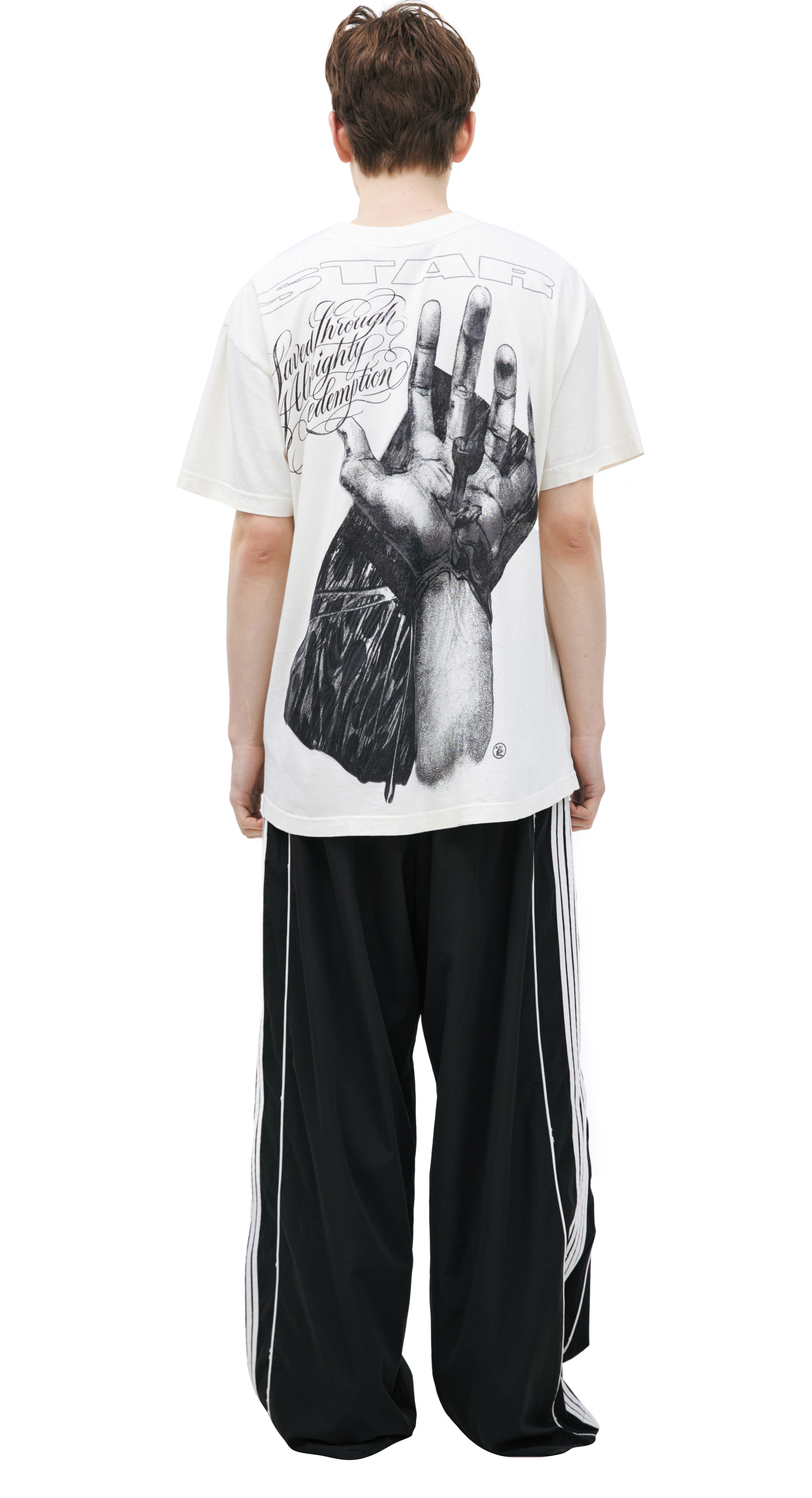 Hellstar White print T-shirt