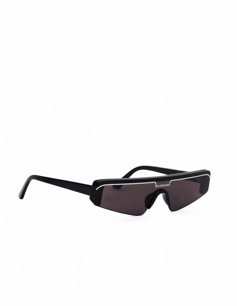 Balenciaga Черные очки Ski Rectangle