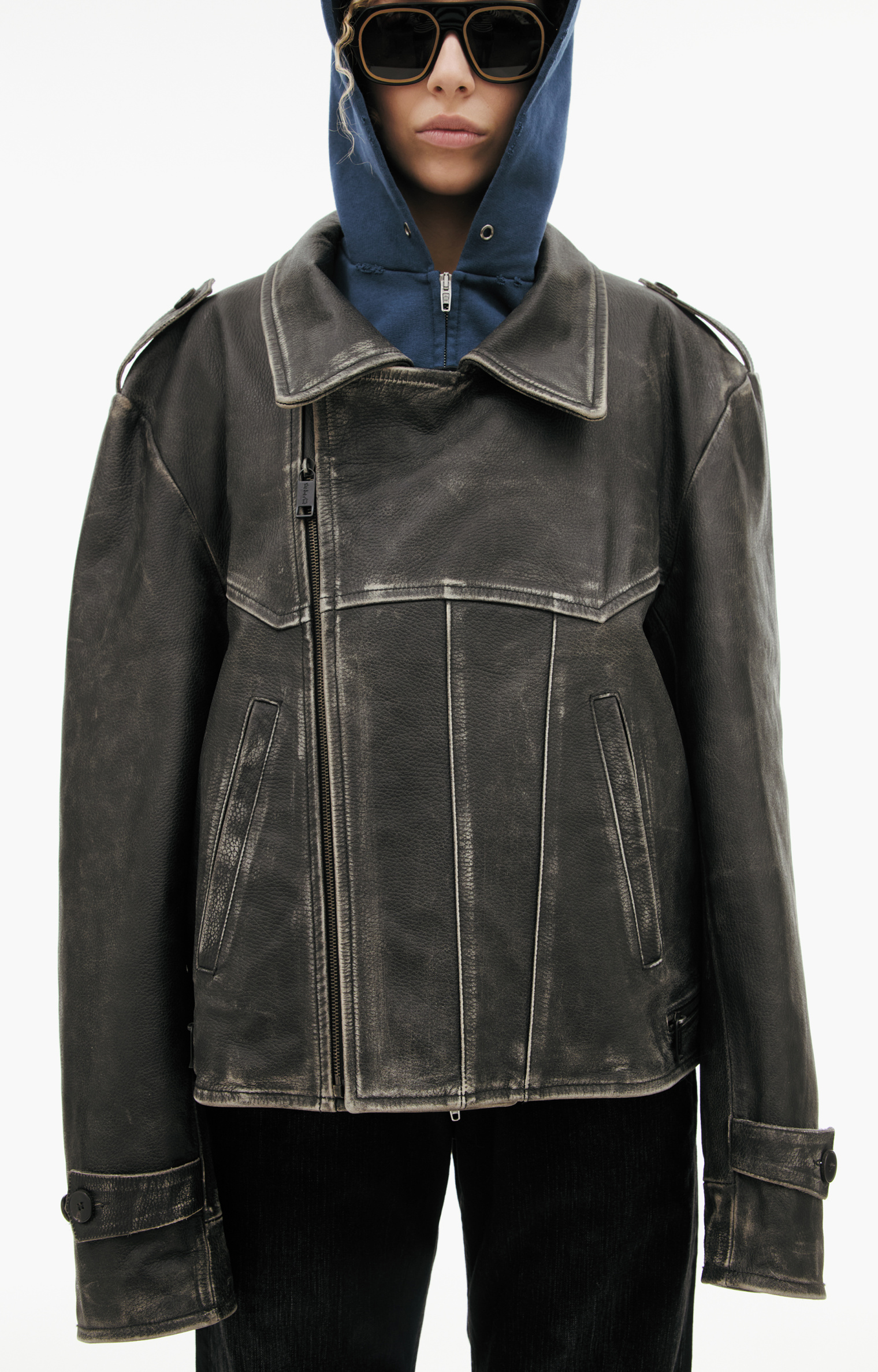 Enfants Riches Déprimés Leather print jacket