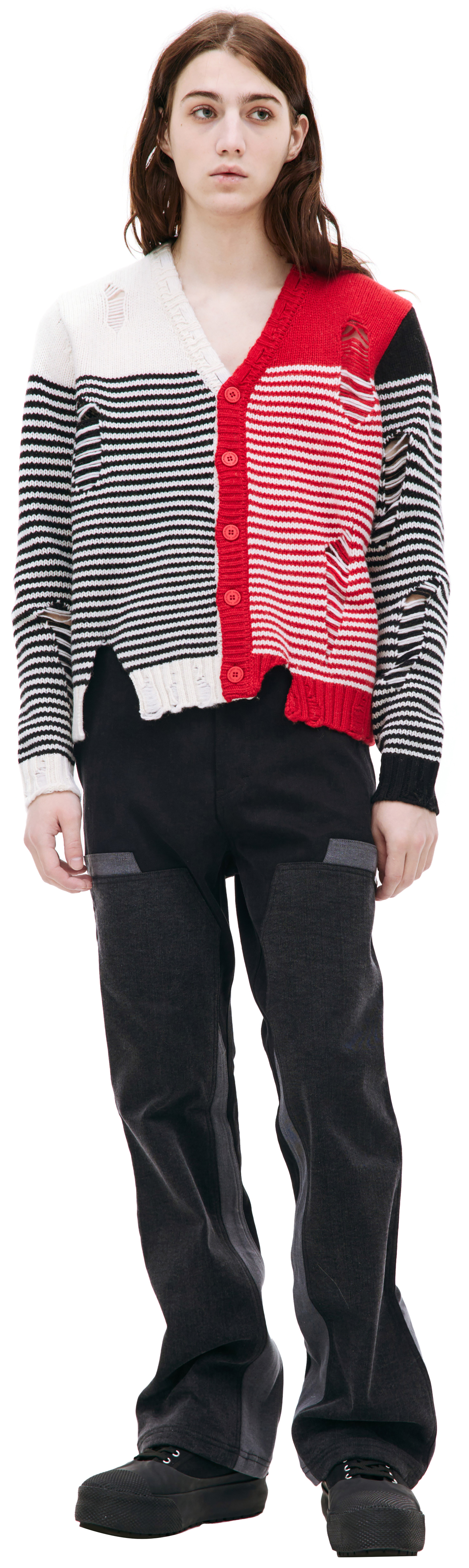 CHARLES JEFFREY LOVERBOY Mega shred cardigan