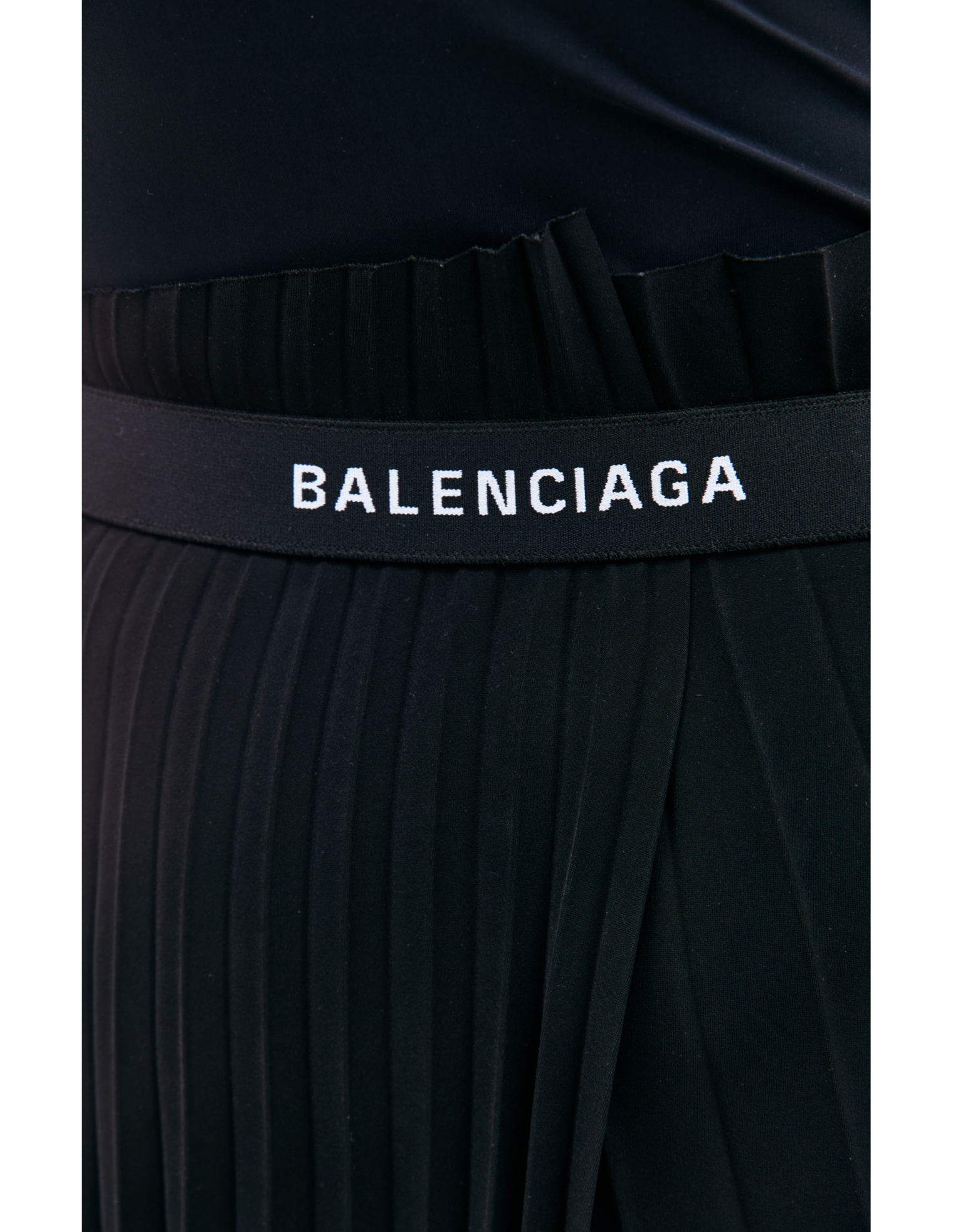 Balenciaga Black Pleated Skirt