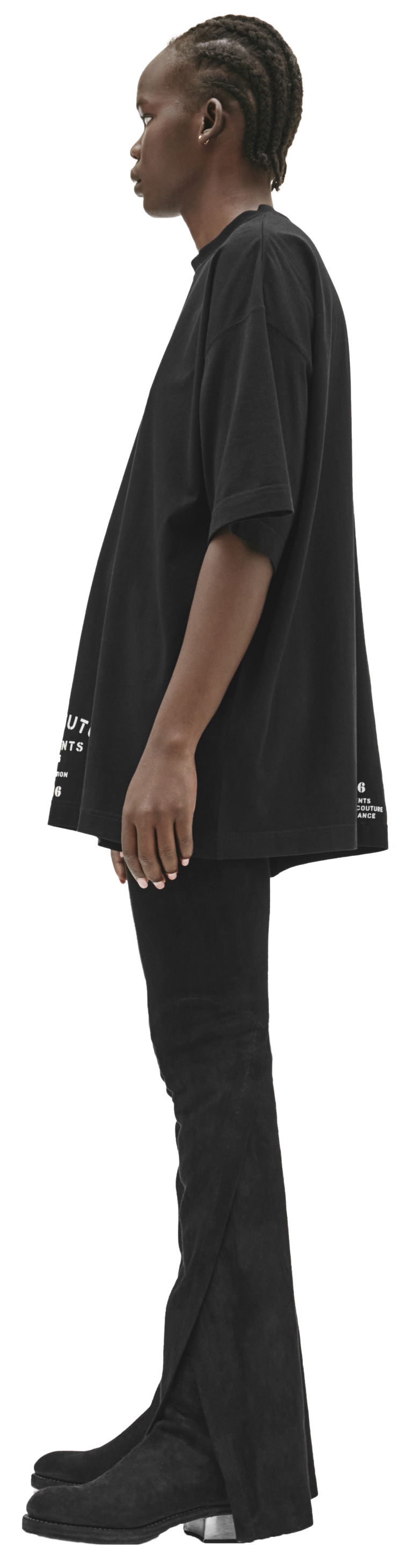 VETEMENTS Black Printed Haute Couture T-shirts