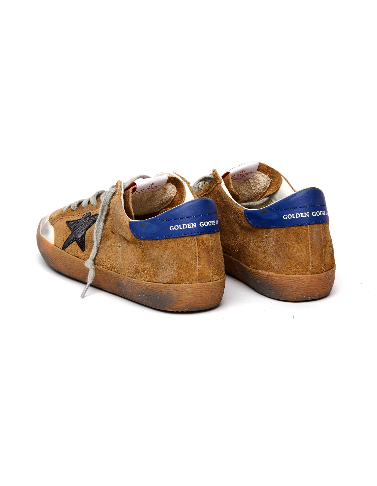 Golden Goose Brown Suede Superstar Sneakers