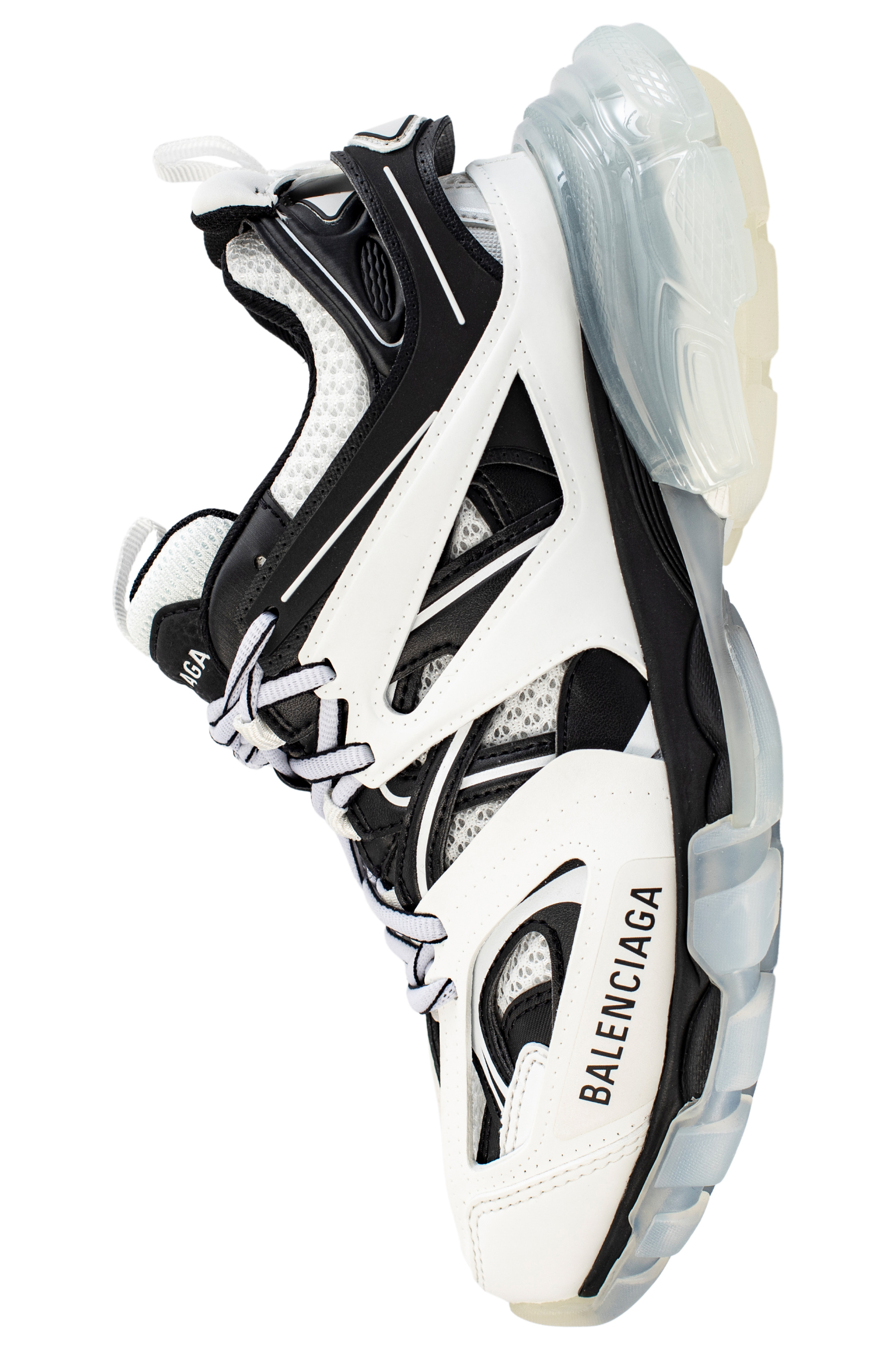 Balenciaga Black & White Track Sneakers