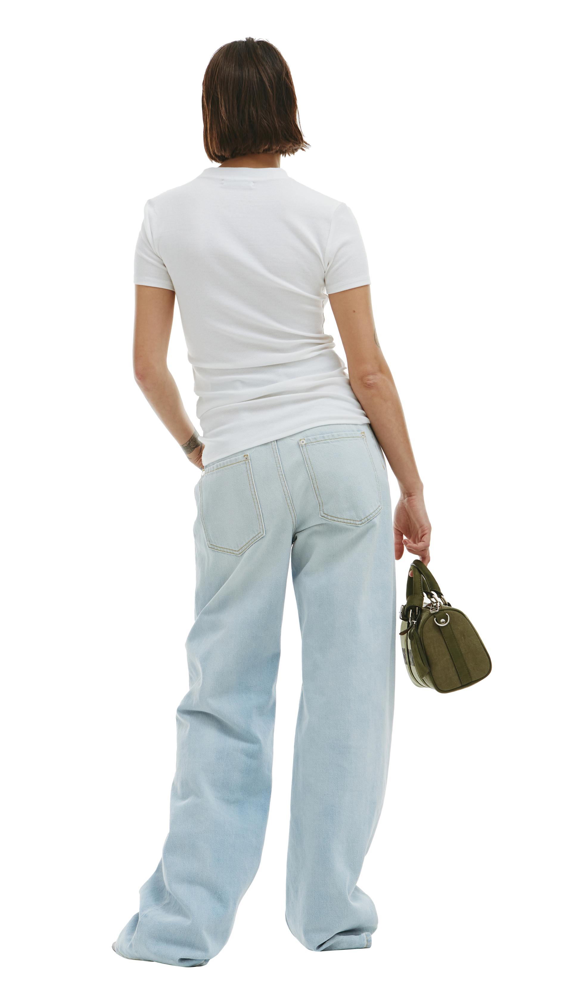 PETER DO White ribbed t-shirt