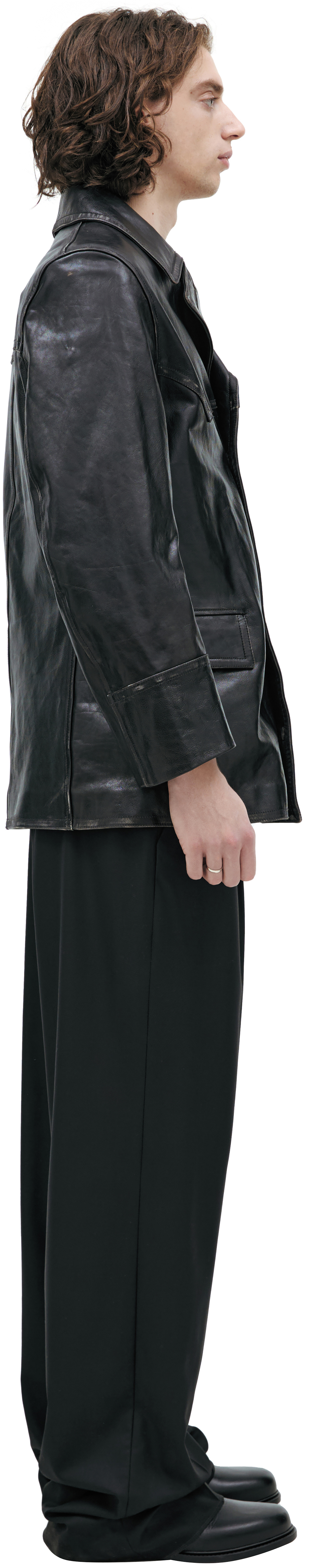 Enfants Riches Déprimés Double-breasted leather jacket