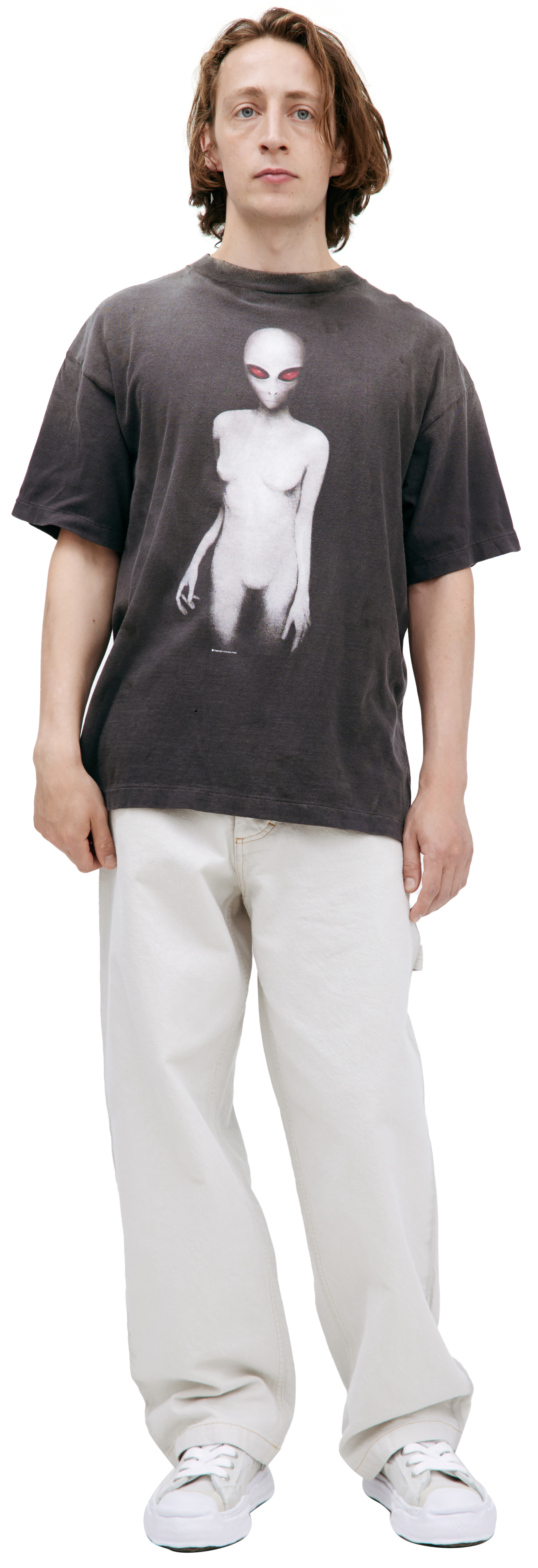 Saint Mxxxxxx Grey print T-shirt