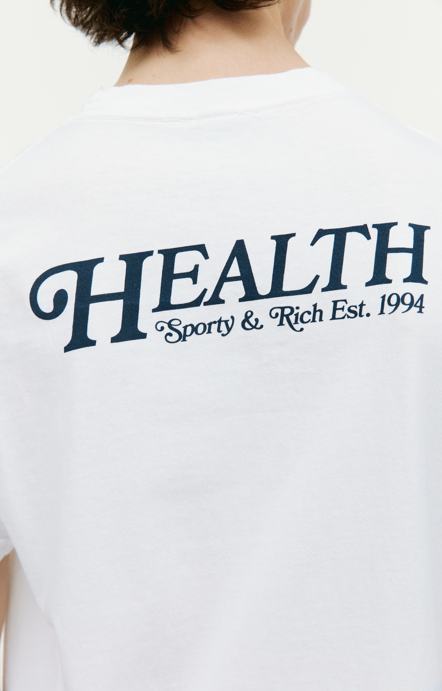 SPORTY & RICH White \'70\'s Health\' t-shirt