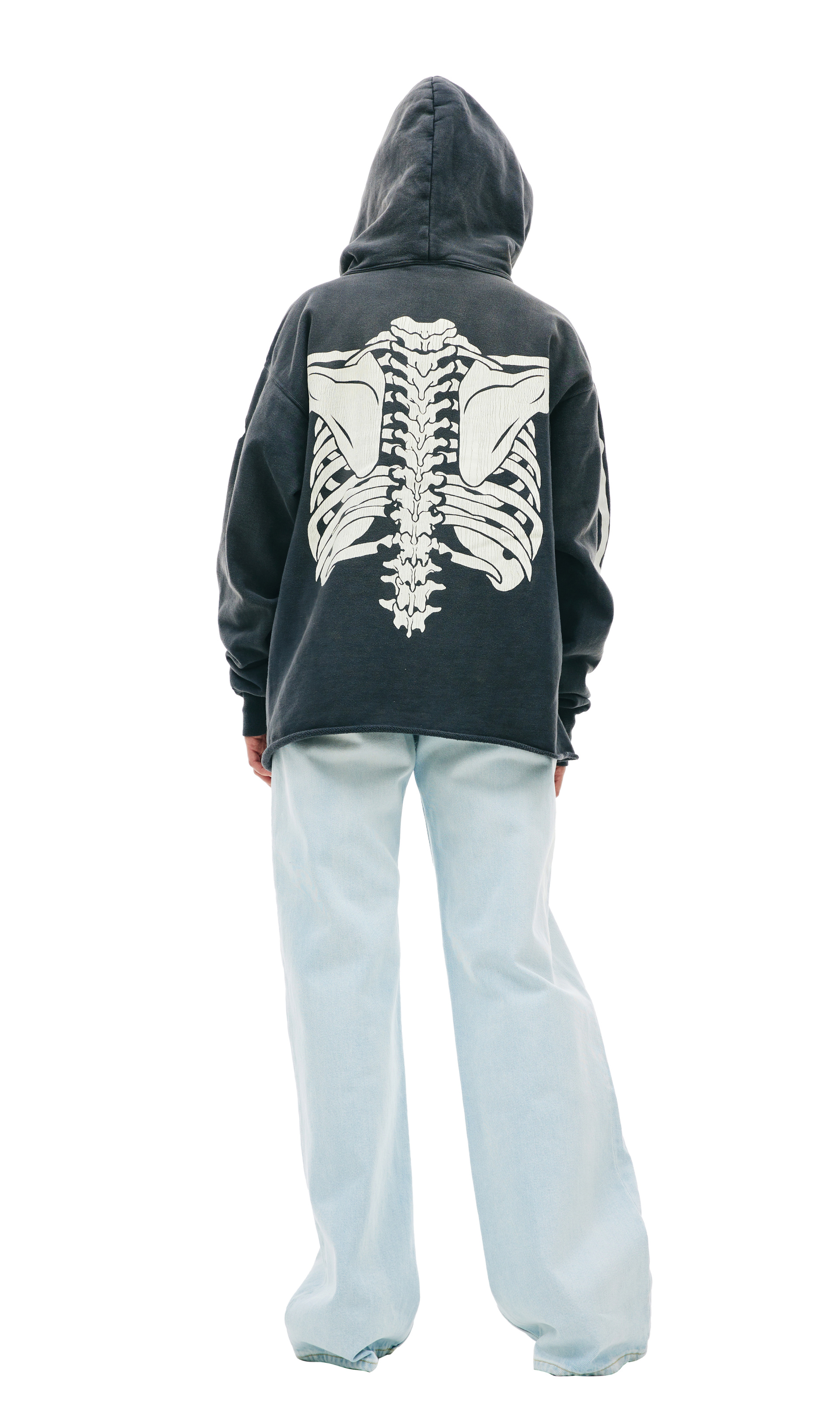 Saint Michael Bone printed hoodie