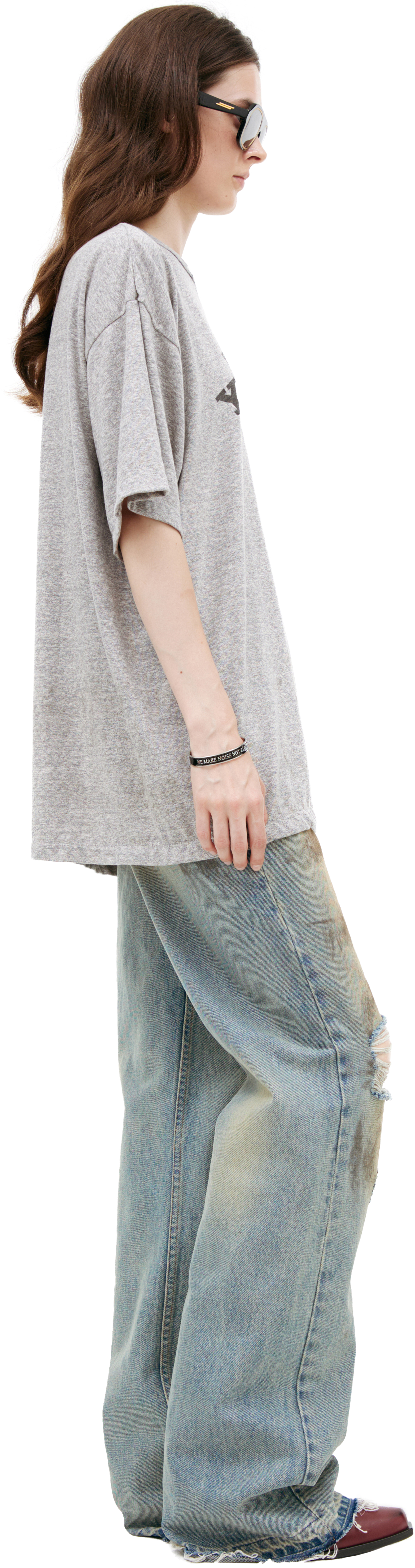 Saint Mxxxxxx Grey T-shirt with print