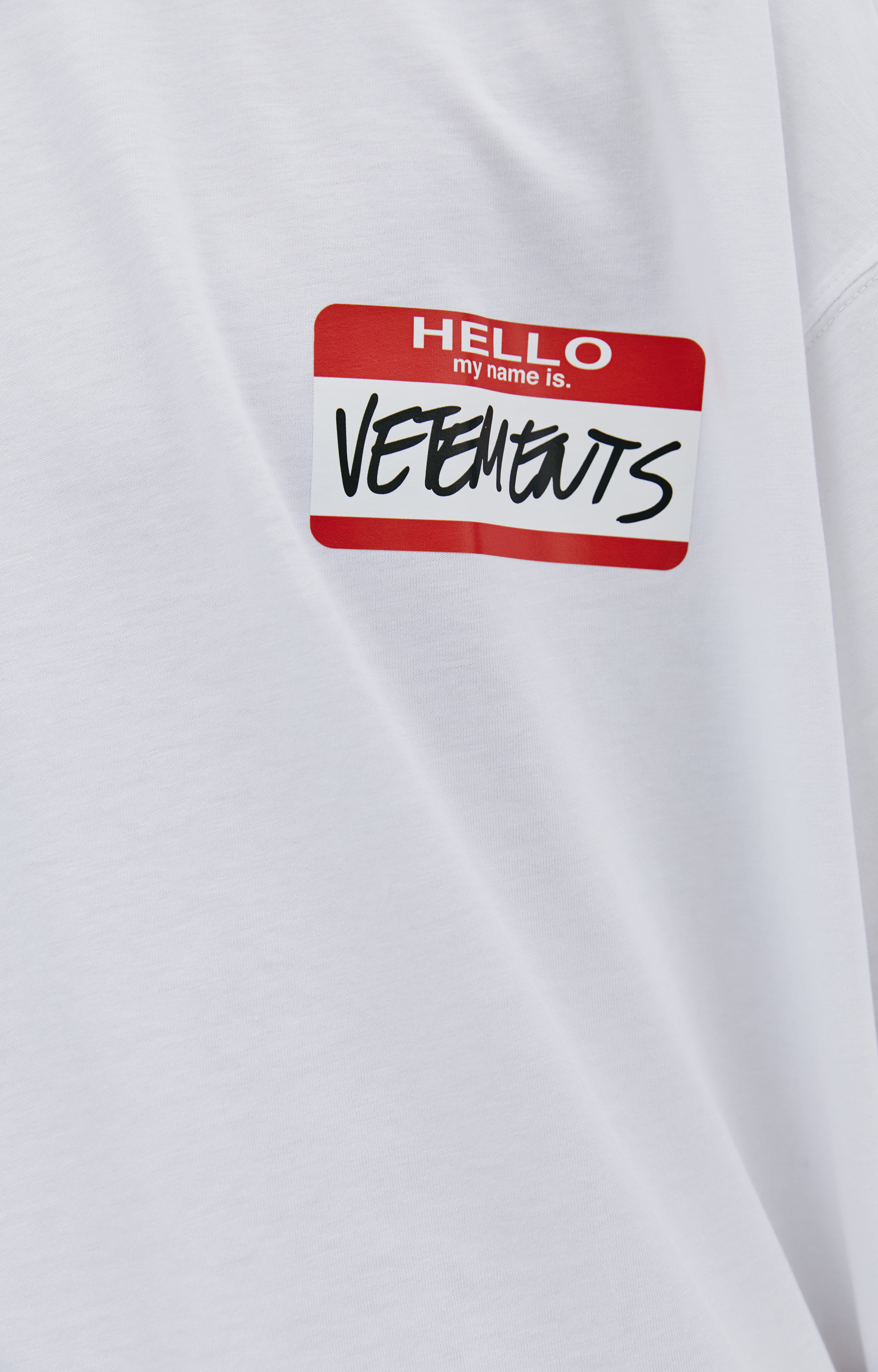 VETEMENTS White printed t-shirt