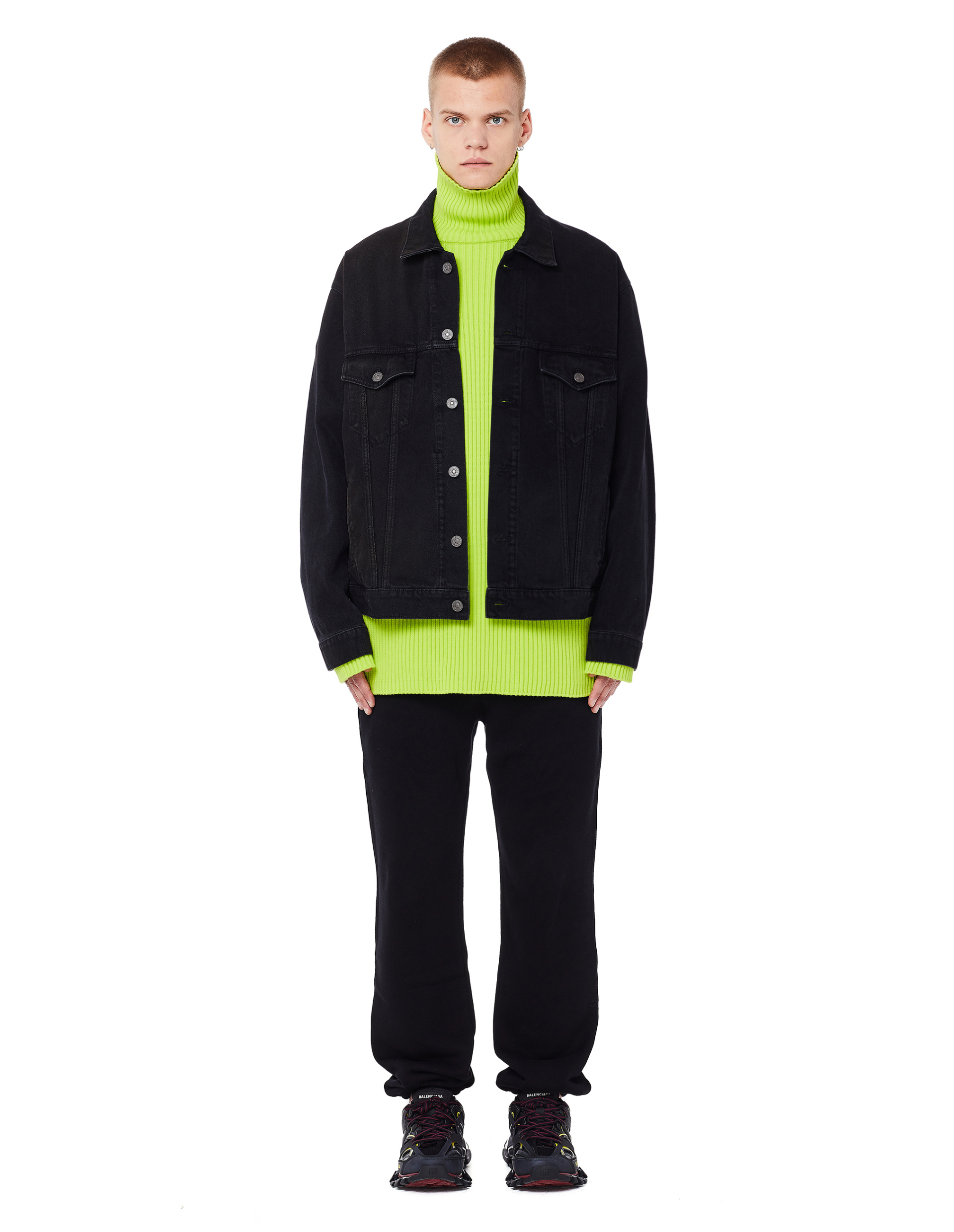 Balenciaga Signature Big Fit Embroidered Jacket