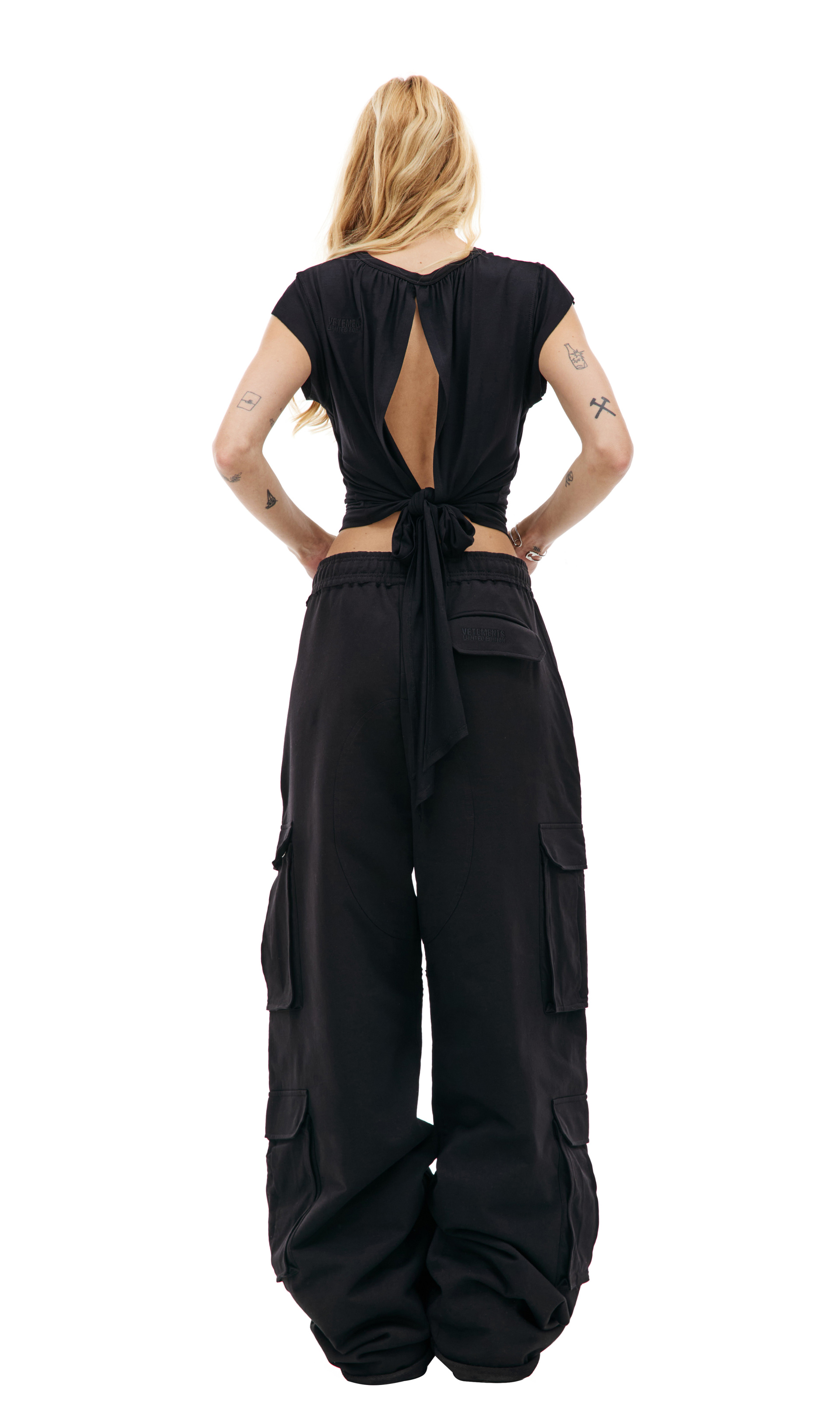 VETEMENTS Blackout wrap top