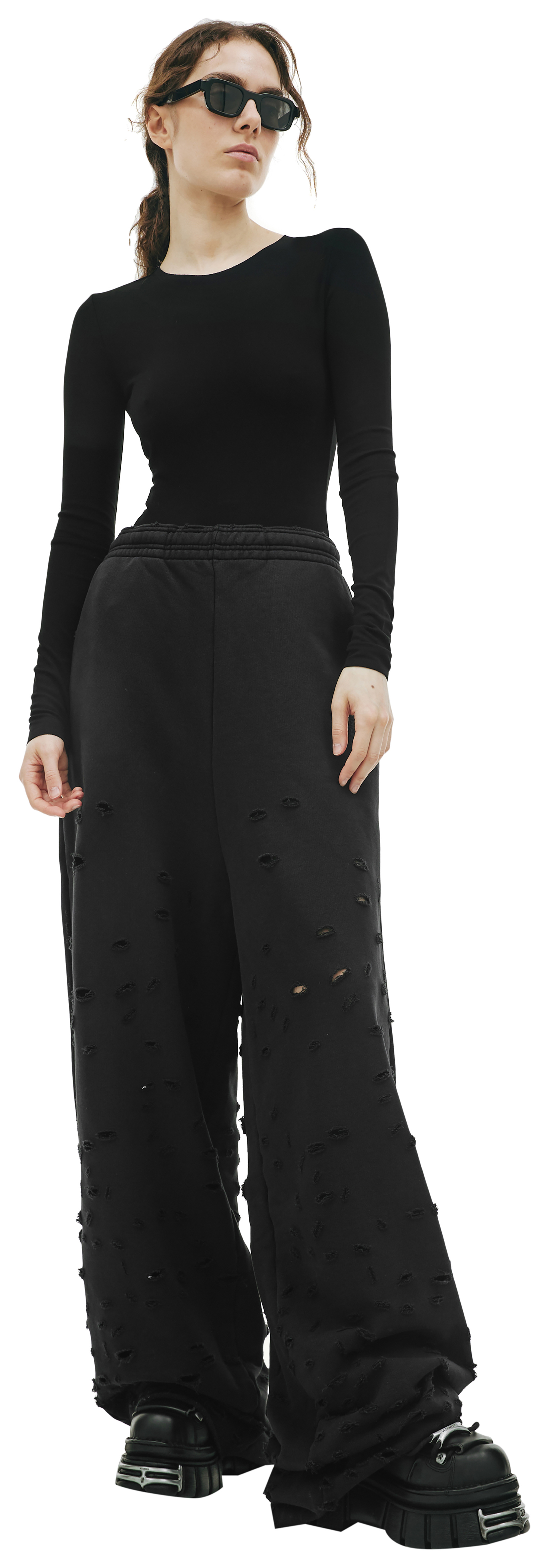 VETEMENTS Black baggy sweatpants
