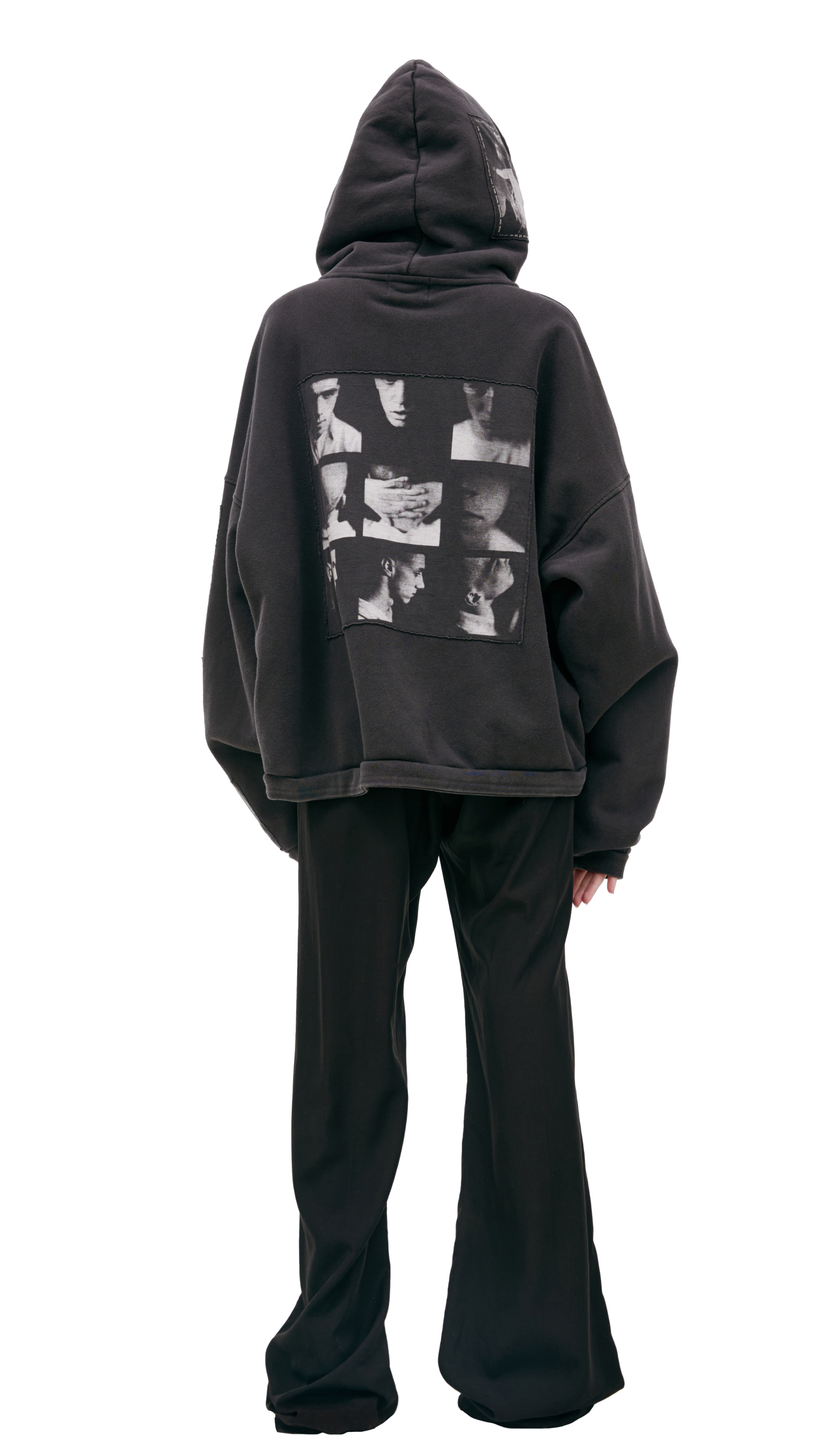 Enfants Riches Deprimes Black hoodie with patches