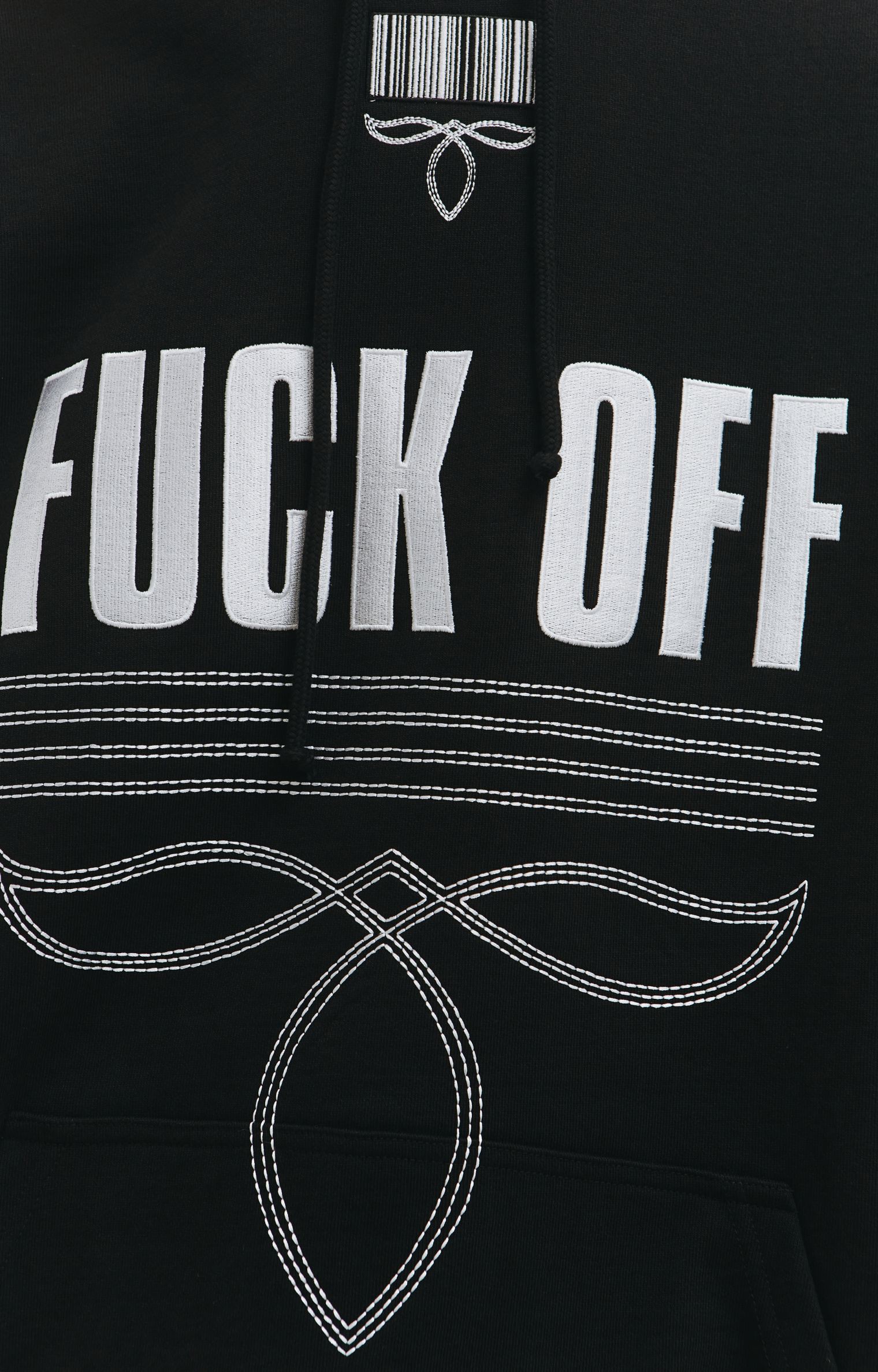 VTMNTS Fuck off embroidered hoodie
