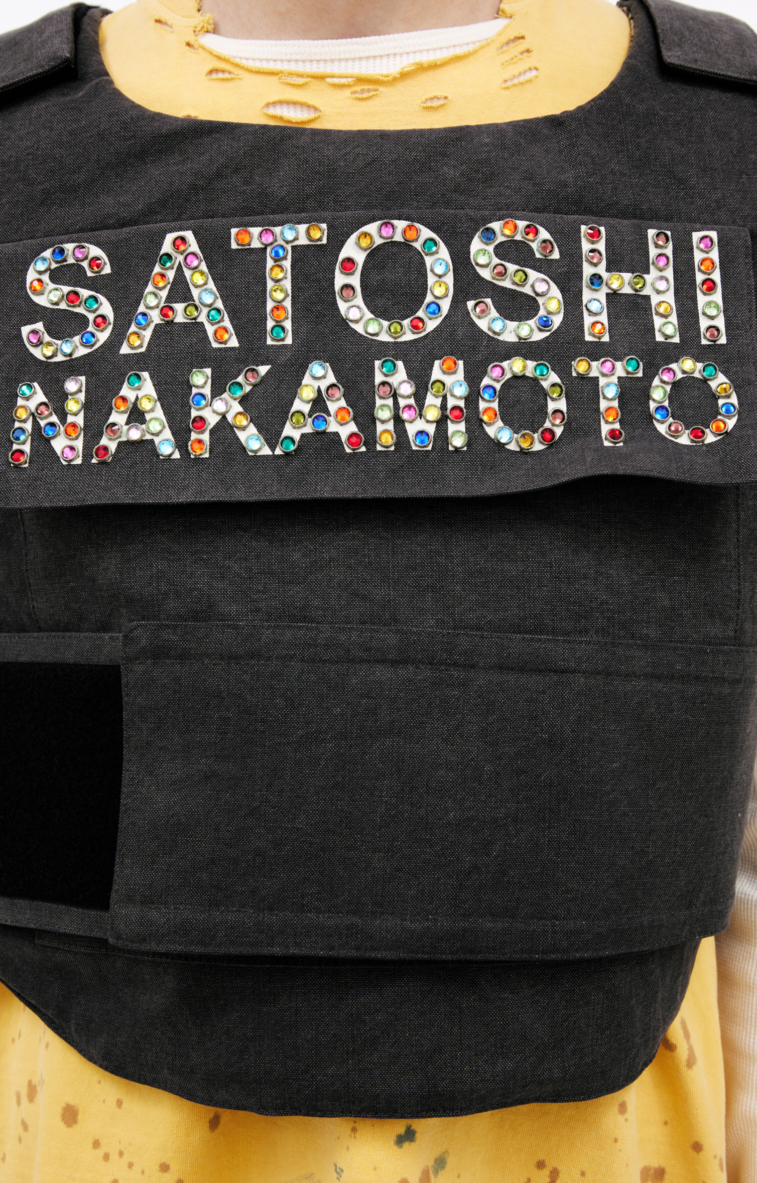 Satoshi Nakamoto Vest with crystal logo