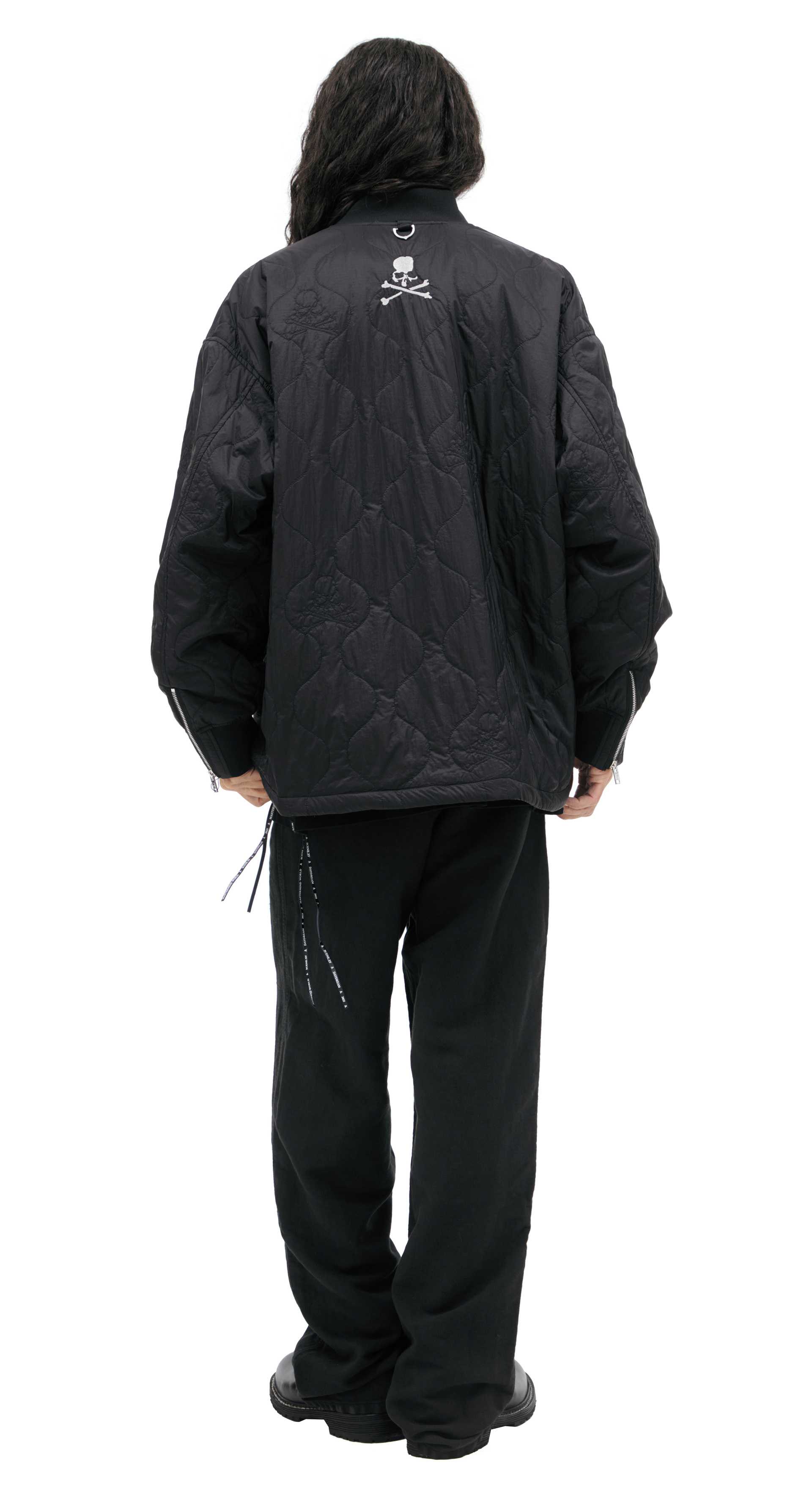 Mastermind WORLD Quilted jacket with logo