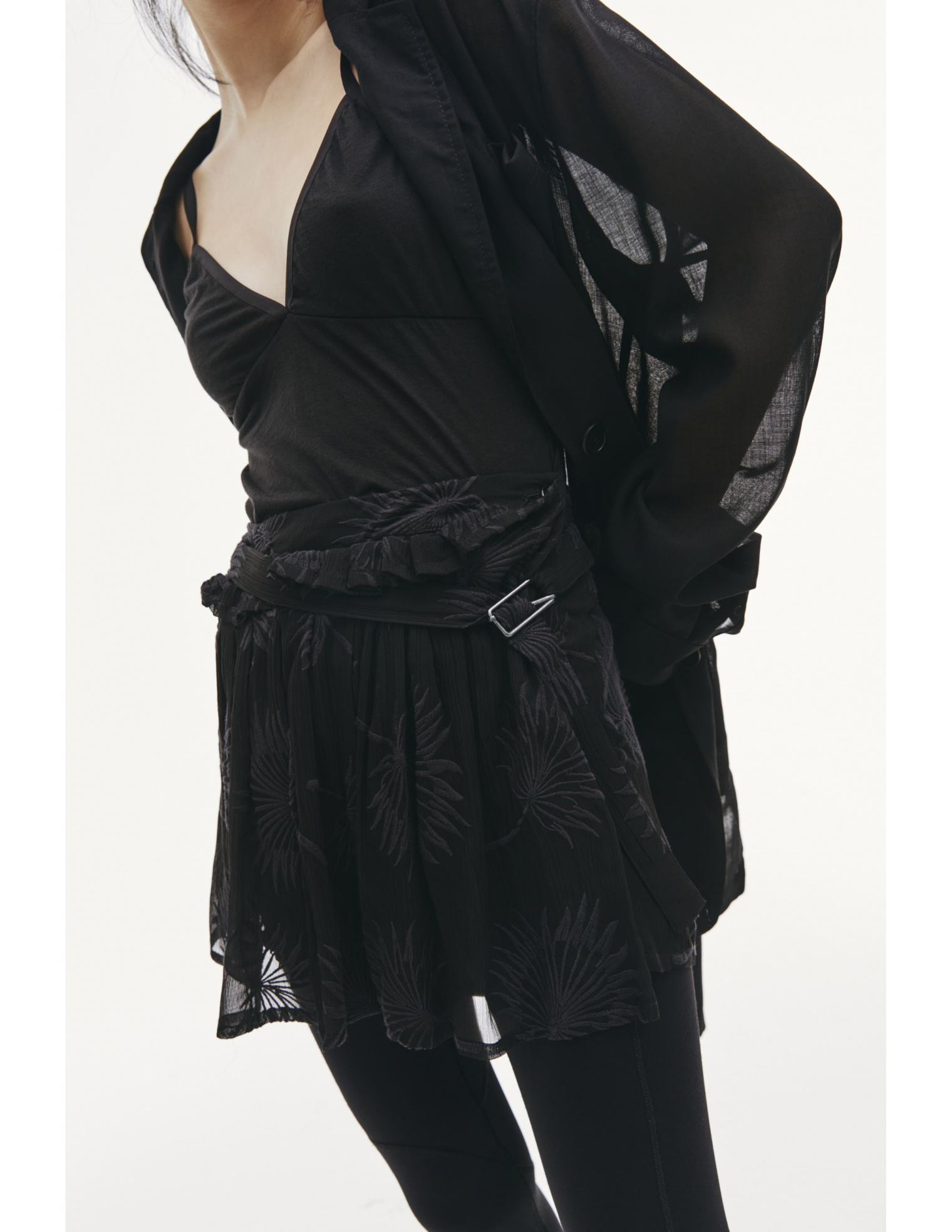 Ann Demeulemeester Cotton and silk shorts