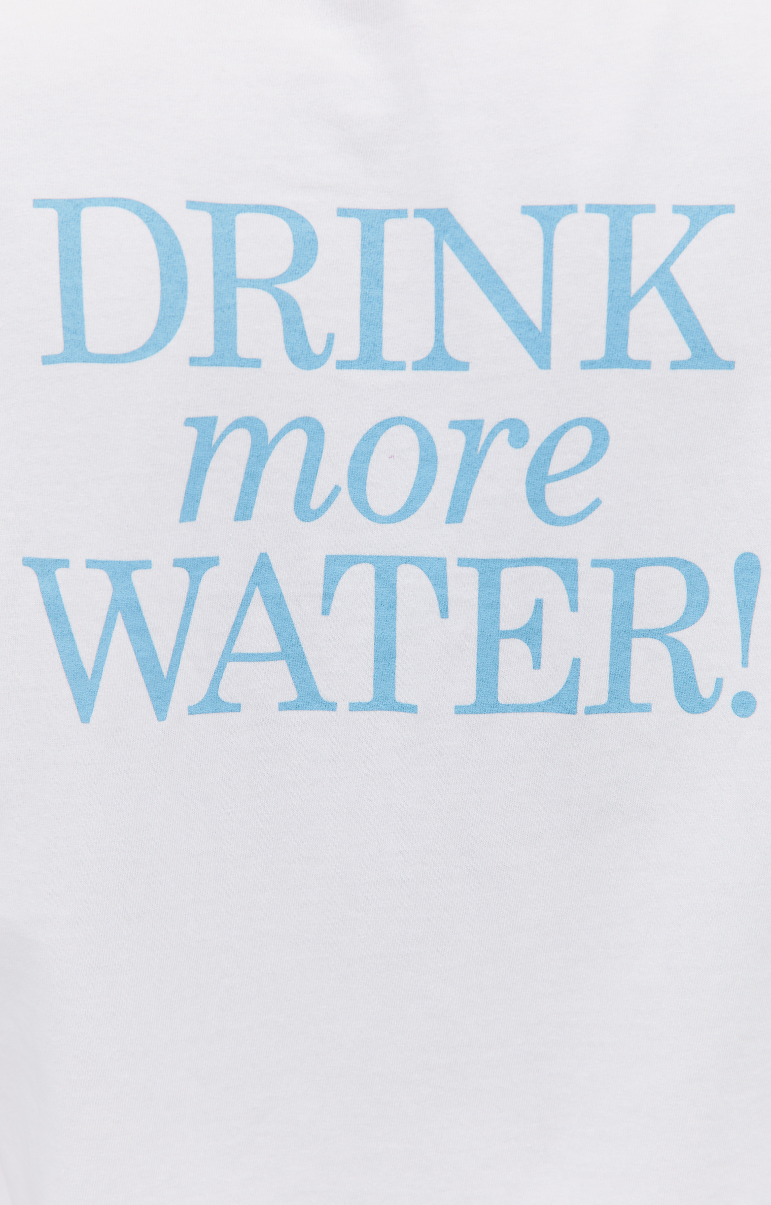 SPORTY & RICH \'Drink More Water\' printed t-shirt
