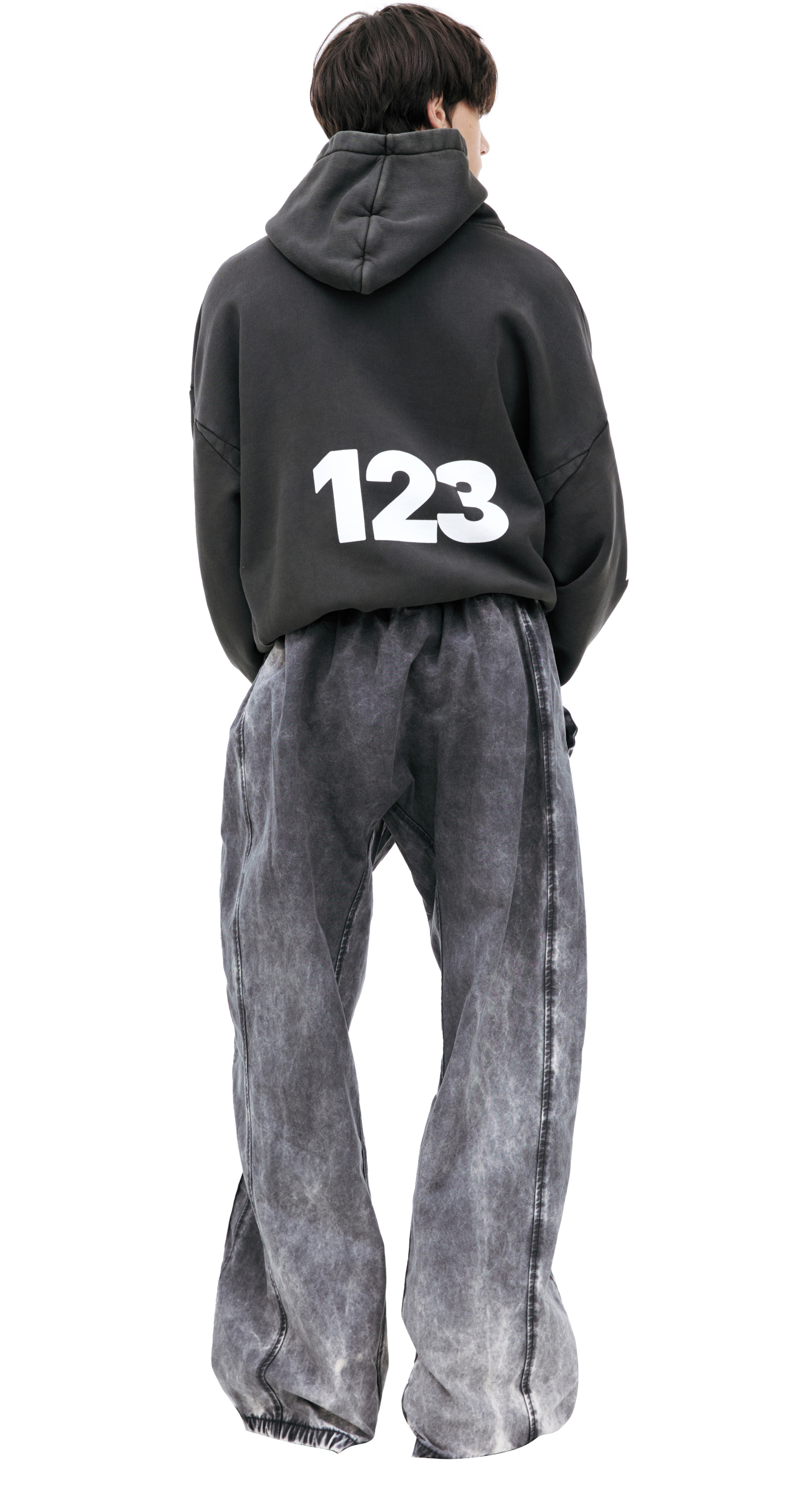 RRR123 Wide trousers with stripes