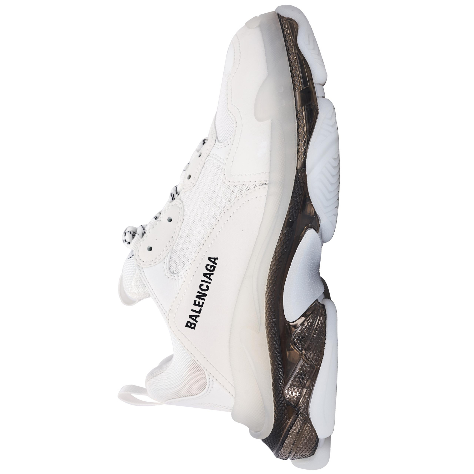 Balenciaga white & grey triple s sneakers best sale