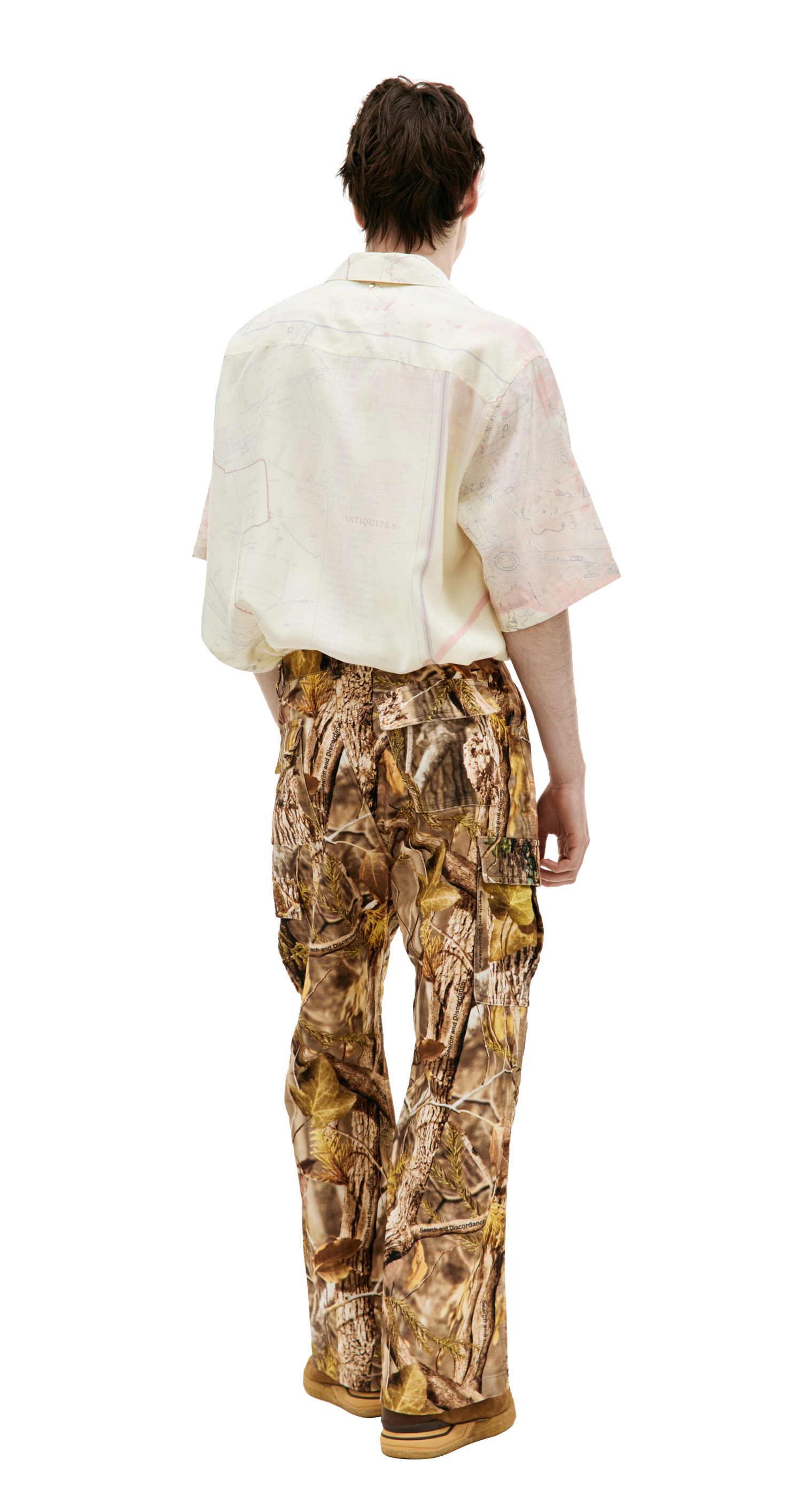 Children of the discordance Tree printed cargo trousers