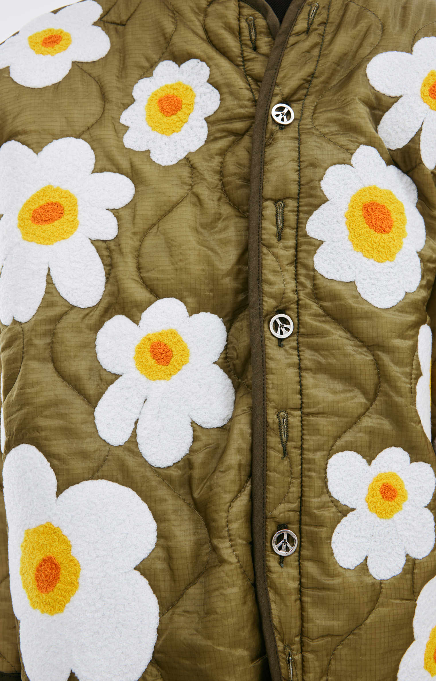 Readymade Jacket with floral applique