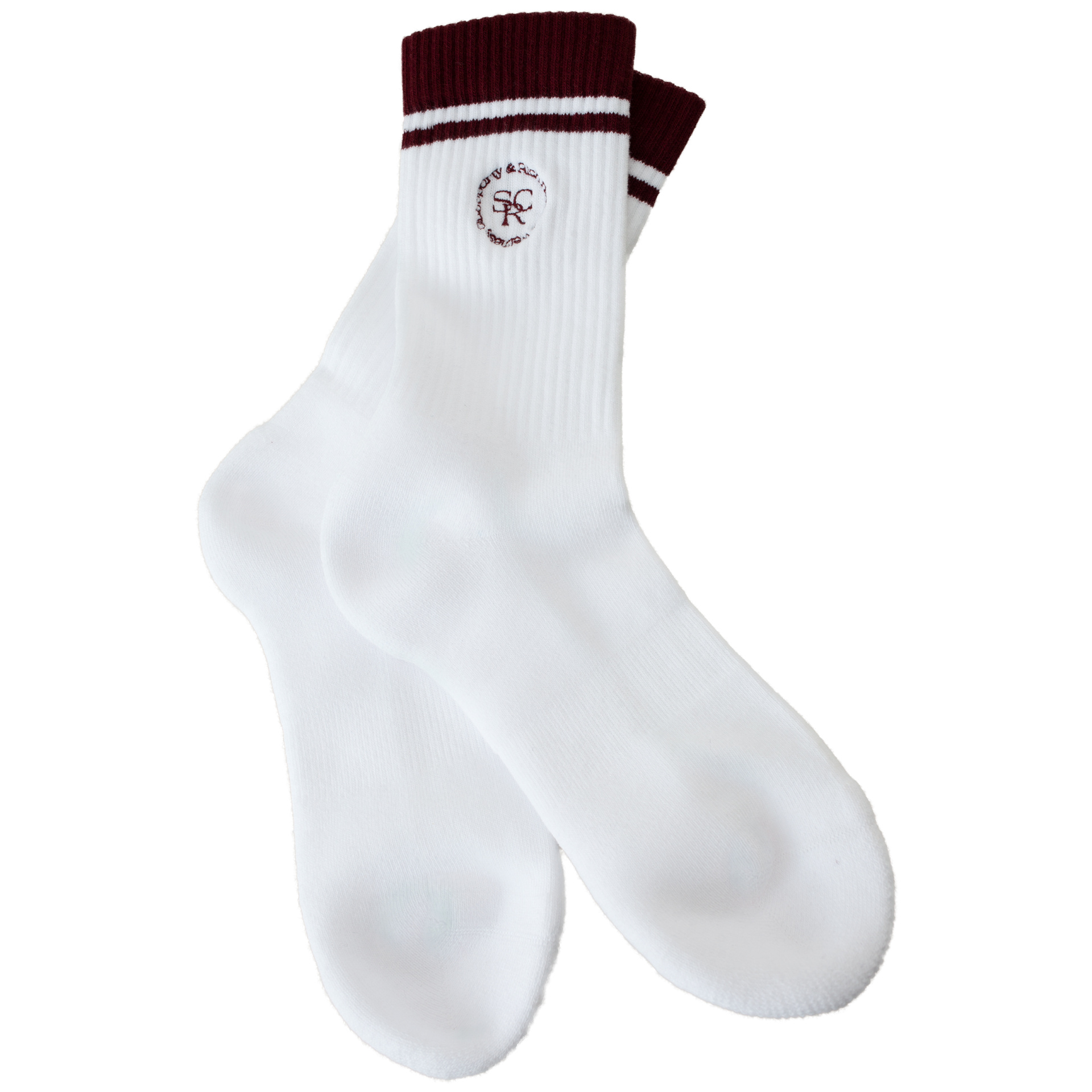 SPORTY & RICH \'SRC\' logo embroidered socks