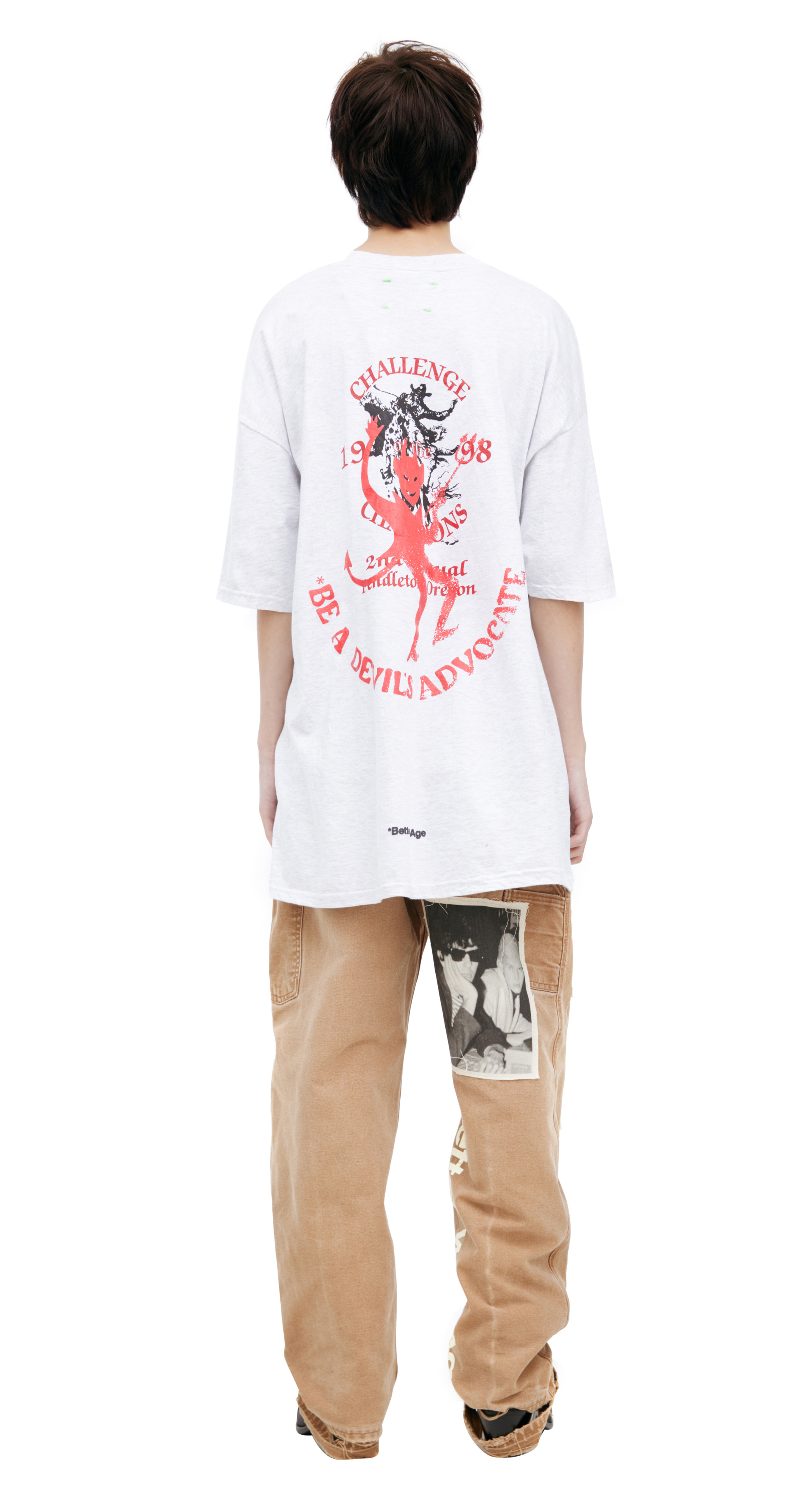 BETTER WITH AGE White print T-shirt