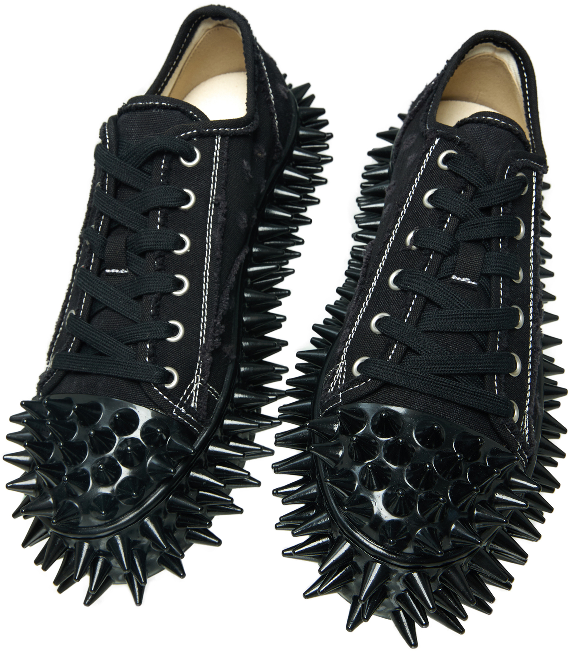 Doublet DIRTY SPIKE TOE CAP CANVAS sneakers