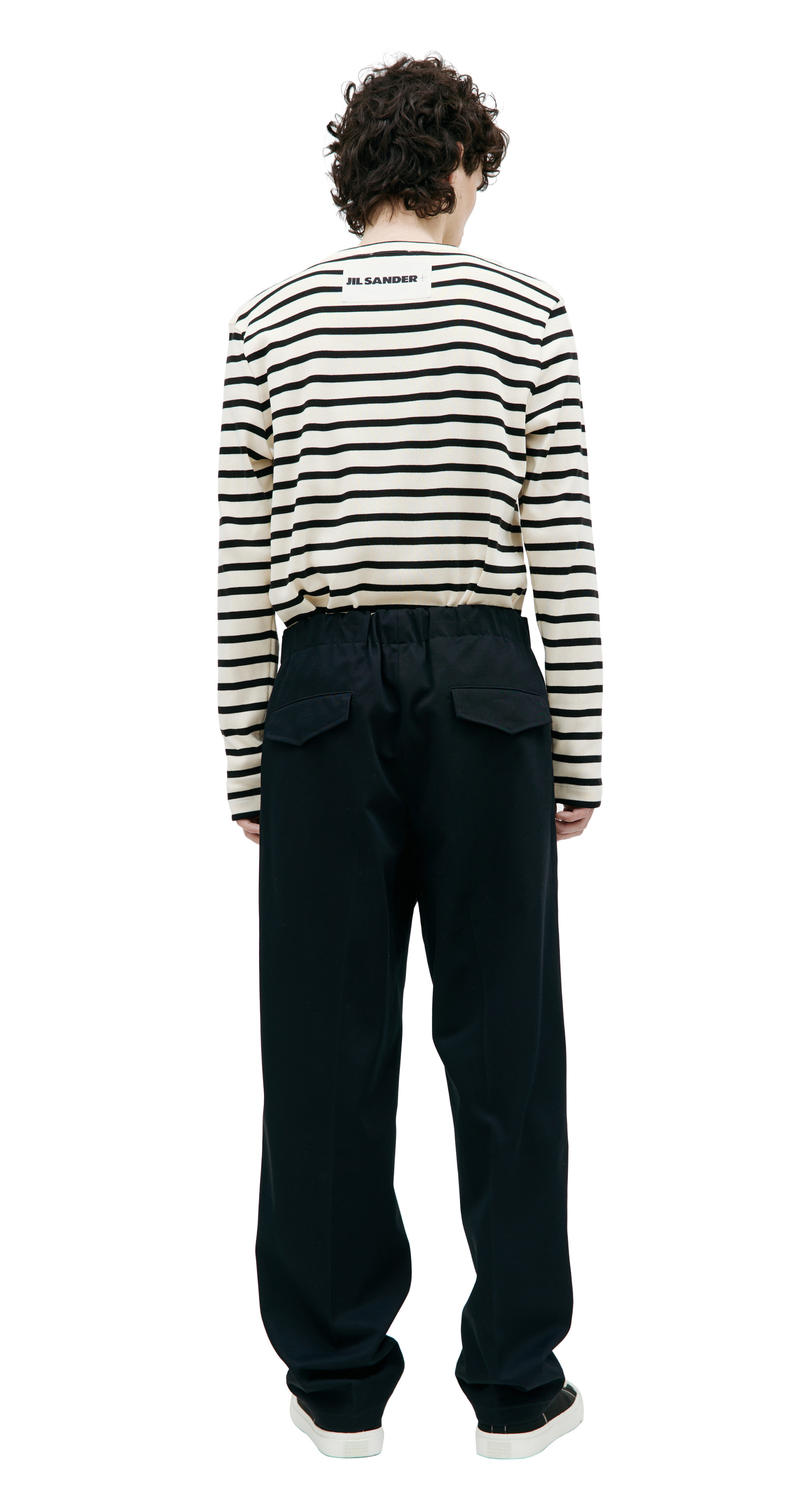 Jil Sander Black cotton trousers