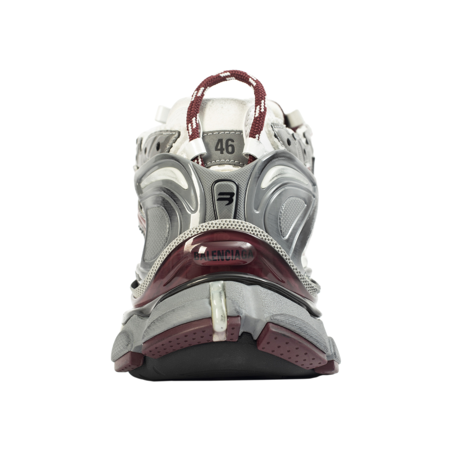 Balenciaga Runner Sneakers in grey/burgundy