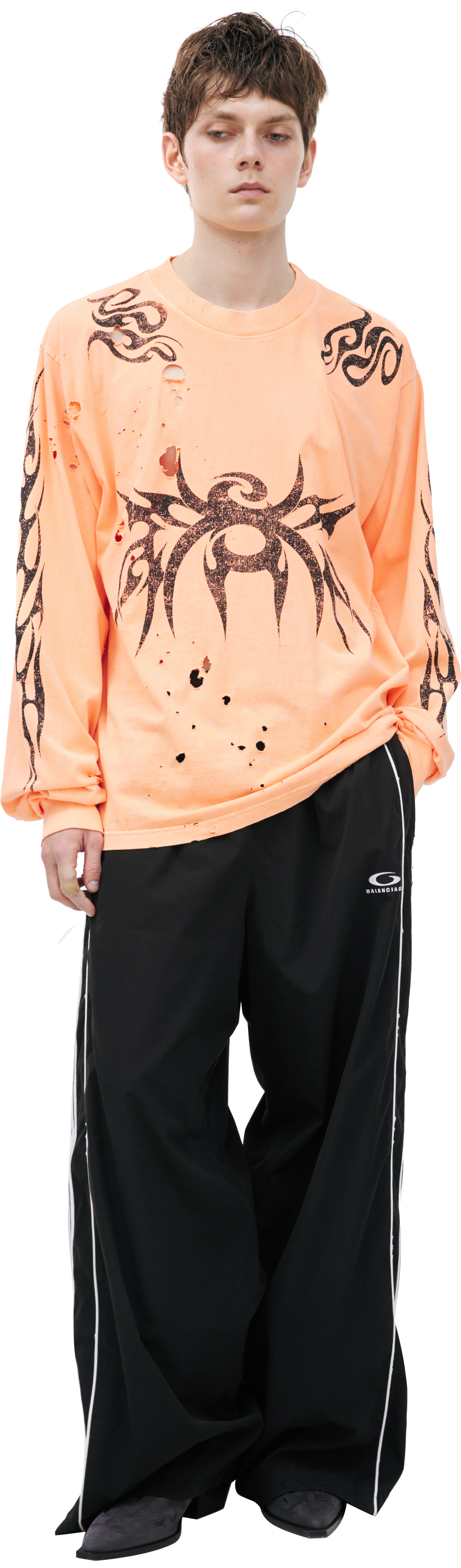 Hellstar Longsleeve shirt with a ripped look
