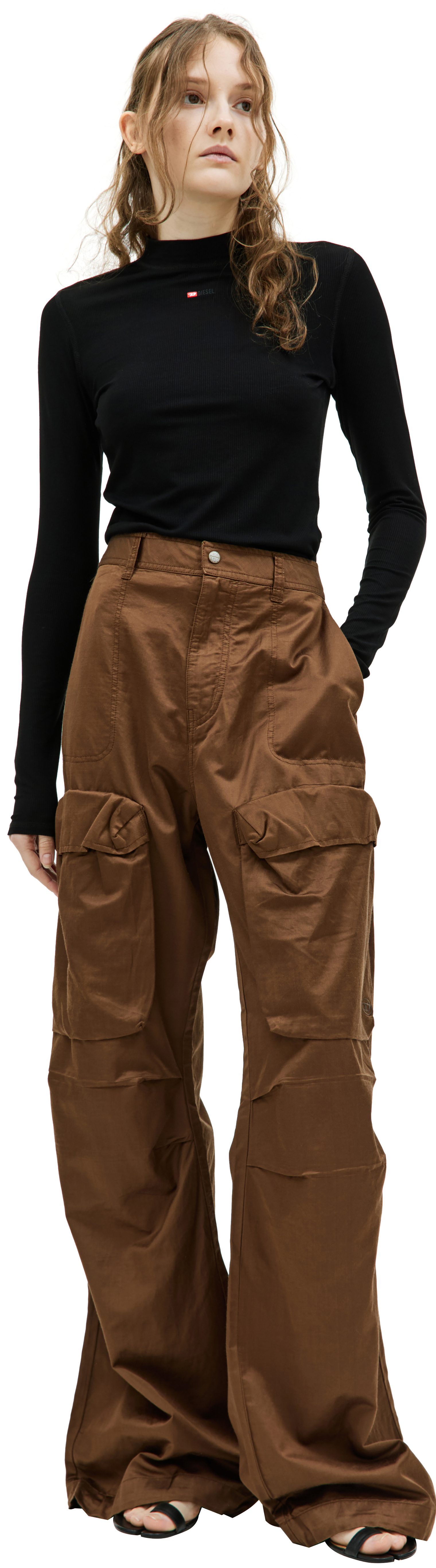 Men's Tall Cargos: Stretch Twill Cargo Russet Brown Pants – American Tall