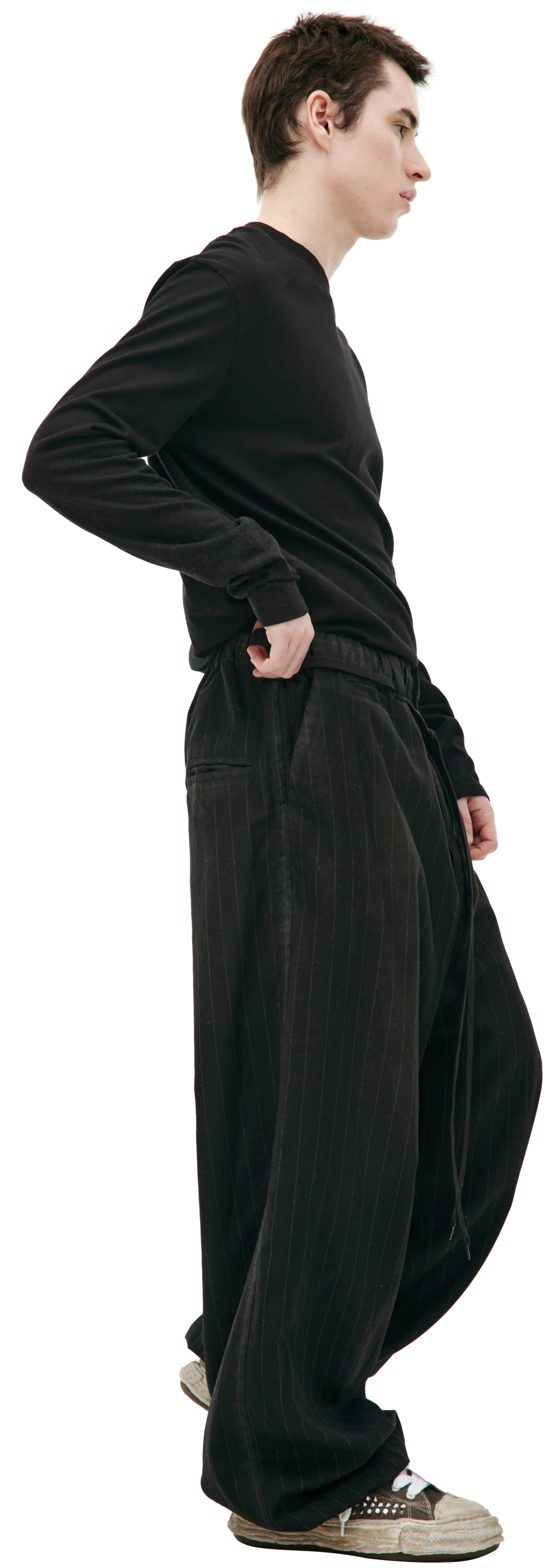 Maison Mihara Yasuhiro Wool striped pants